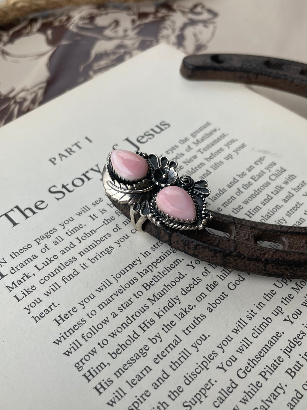 Pink Conch Ring Size 6.75 | 925 Sterling Silver G784