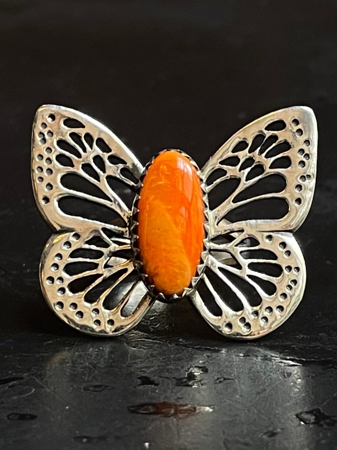 Spiny Oyster Butterfly Ring Size 6 | 925 Sterling Silver G197
