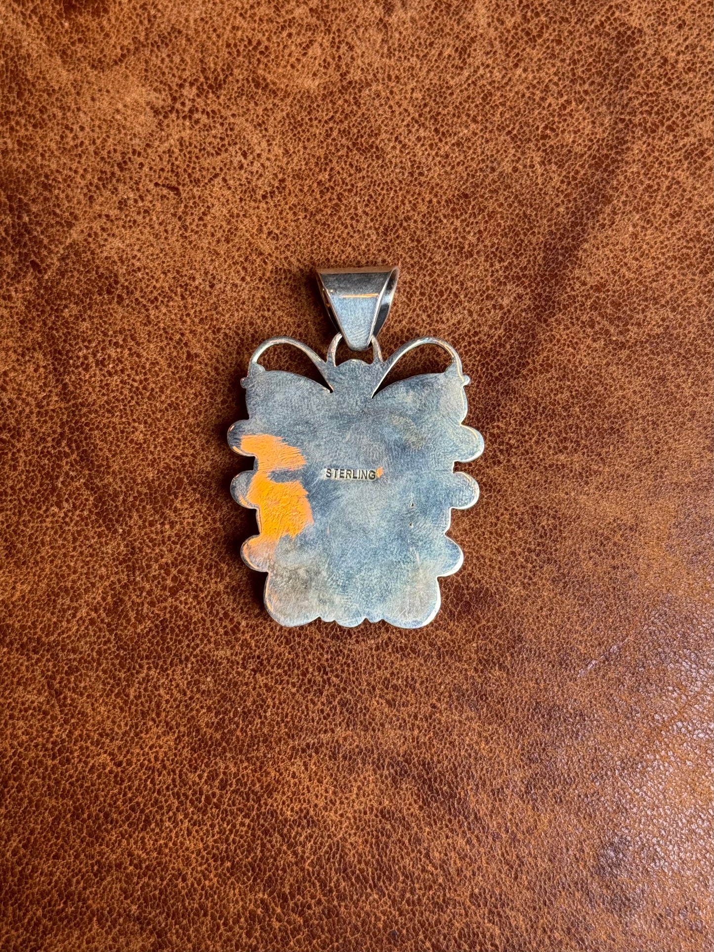 Butterfly Pendant in Kingman Turquoise | Sterling Silver | A821