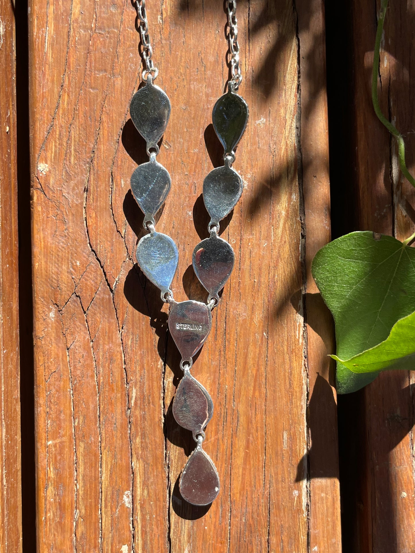 Kingman Turquoise Lariat Necklace | Sterling Silver 925 B872