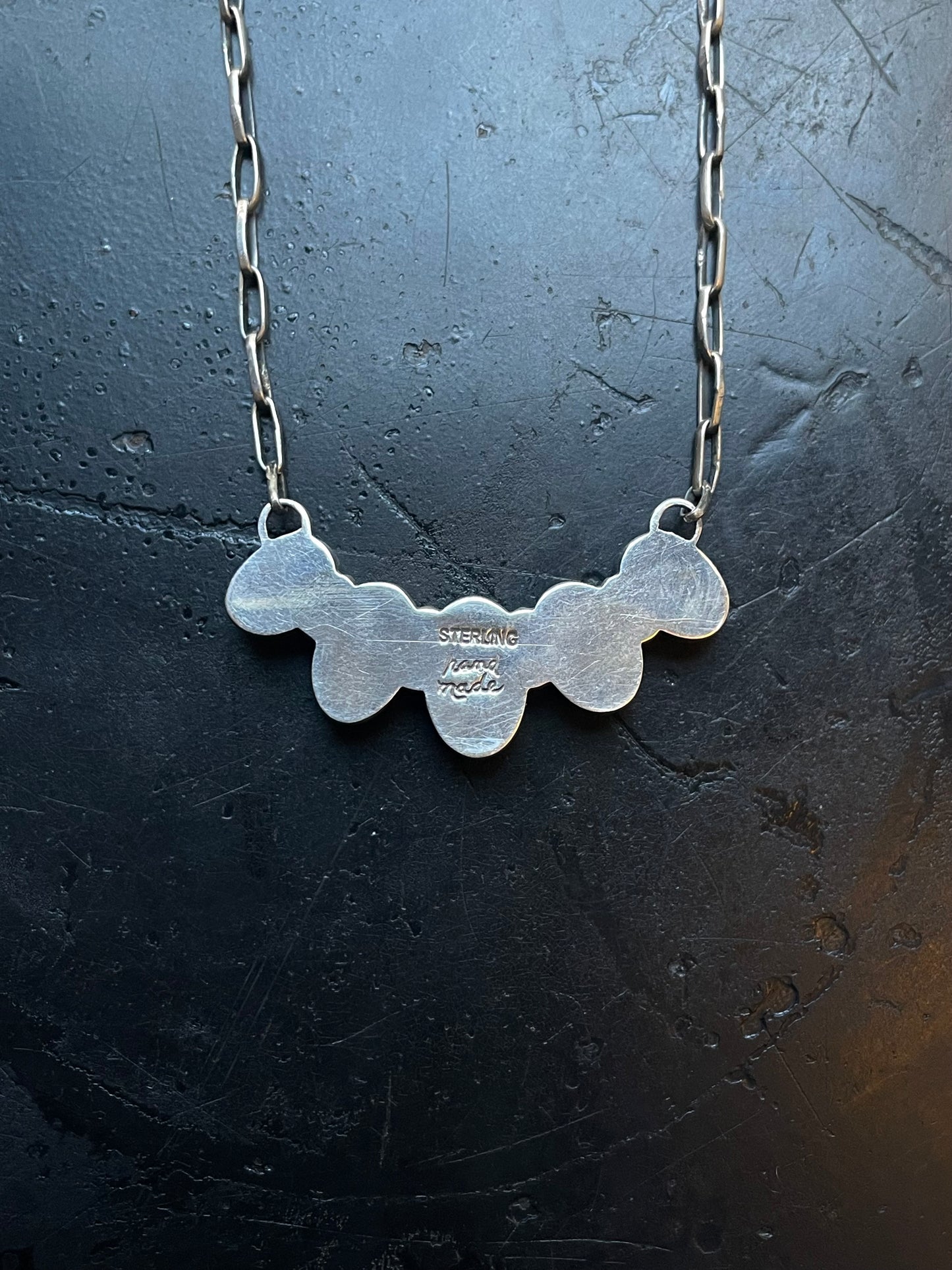Kingman Turquoise Bar Necklace | 925 Sterling Silver E618
