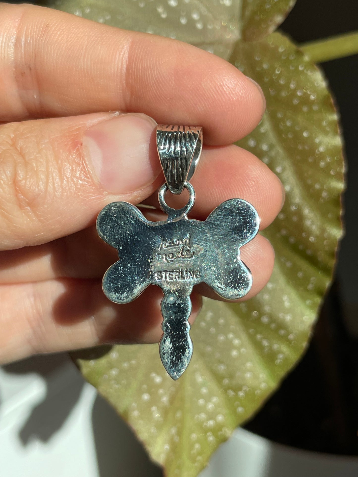 Turquoise Dragonfly Pendant | Sterling Silver 925 B860