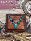 Kingman Turquoise Lariat Necklace | 925 Sterling Silver D215