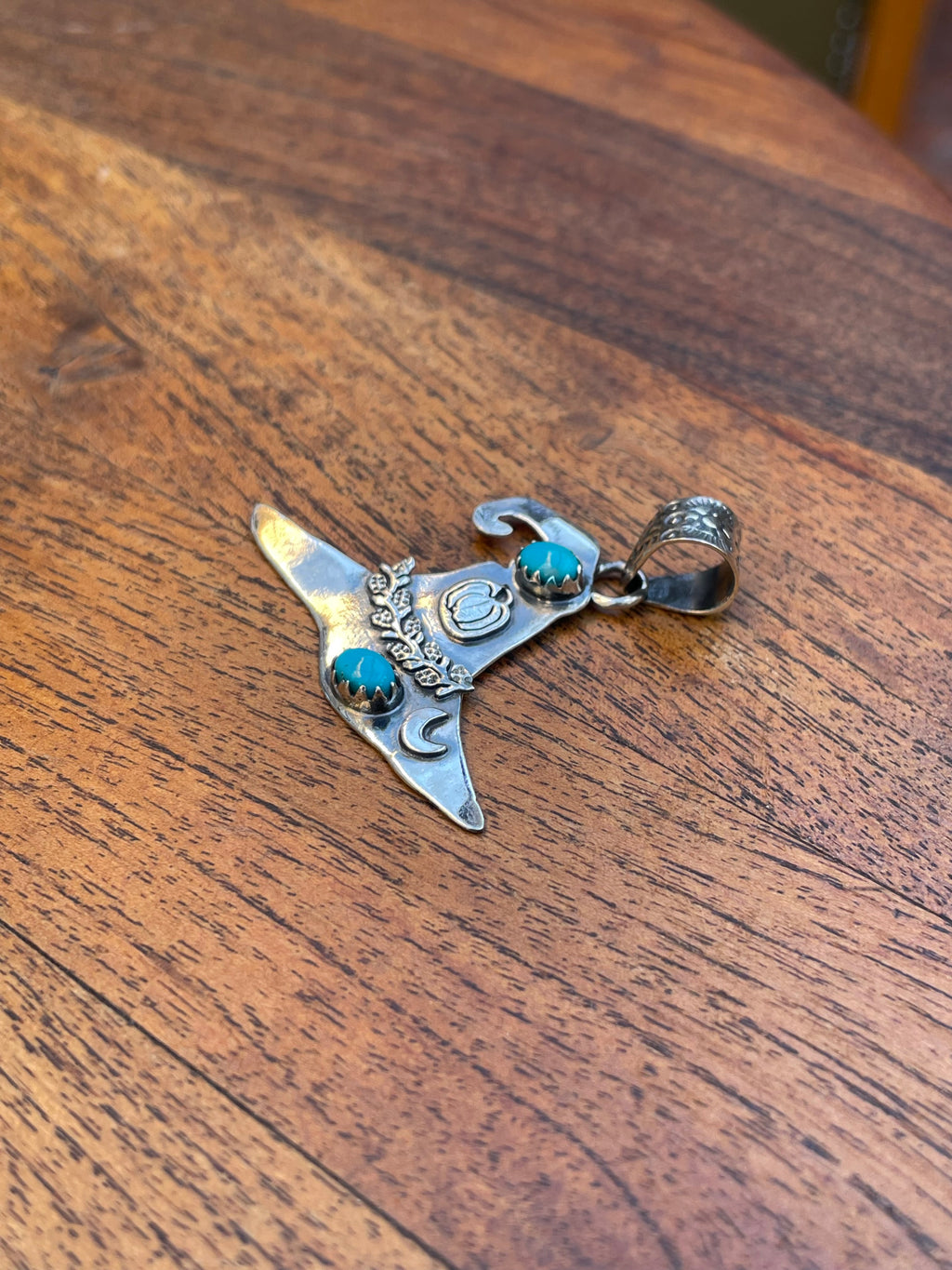 Turquoise Hat Pendant | 925 Sterling Silver C821