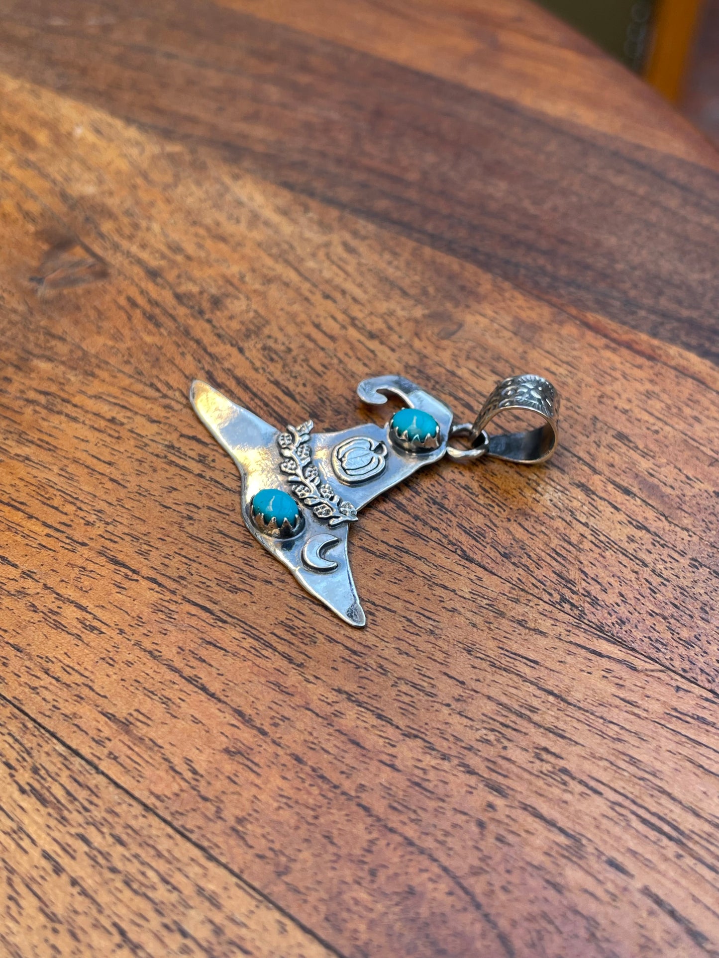 Turquoise Hat Pendant | 925 Sterling Silver C821