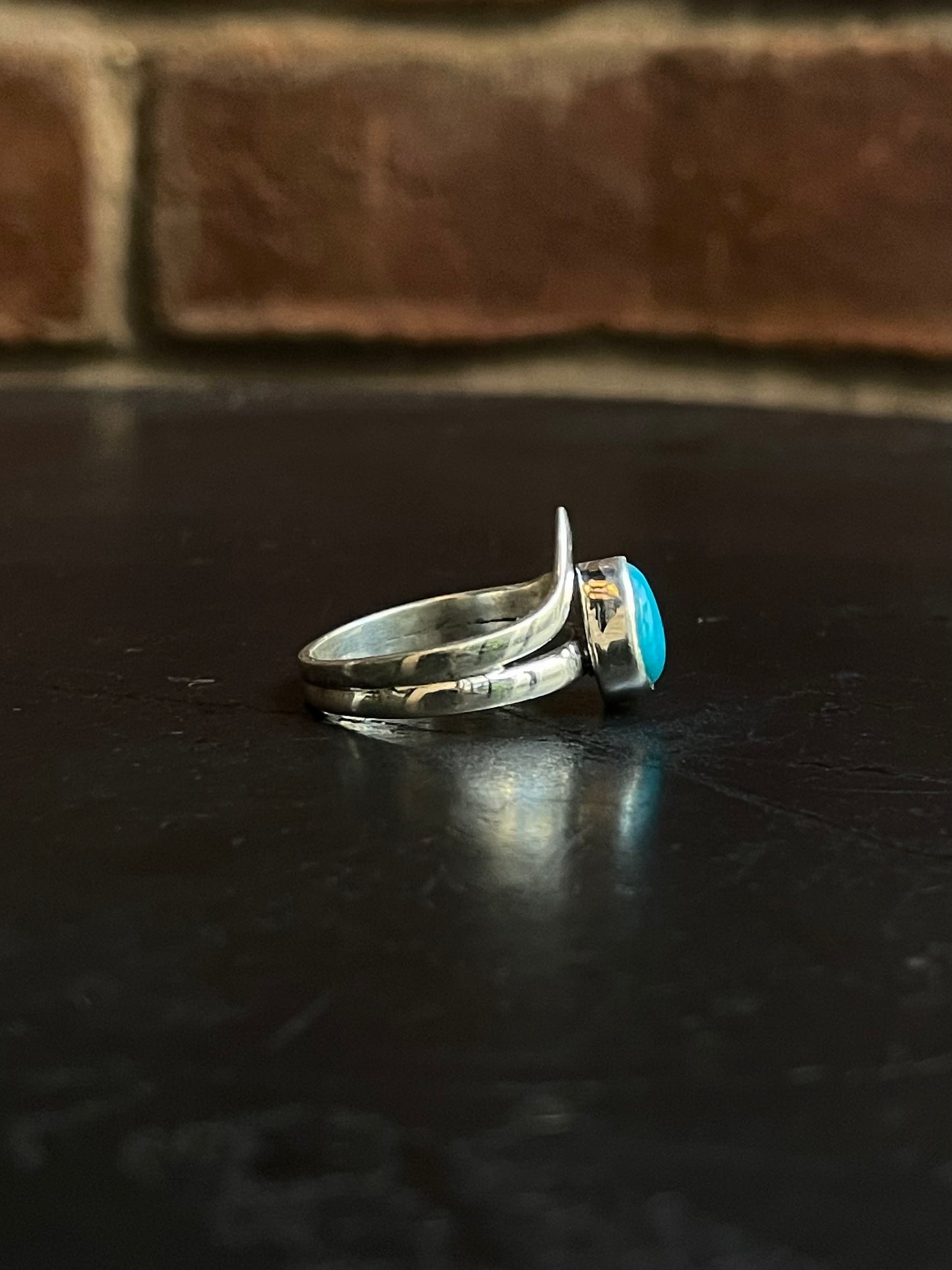 Kingman Turquoise Ring | Sterling Silver | Size 7 G381