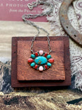 Multi-Stone Cluster Necklace | 925 Sterling Silver D204