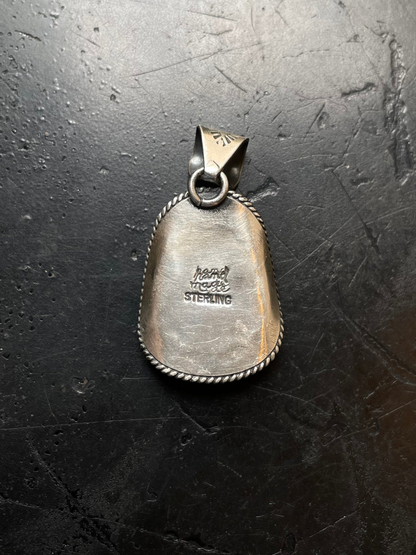 Turquoise Cowboy Hat Pendant | 925 Sterling Silver E696