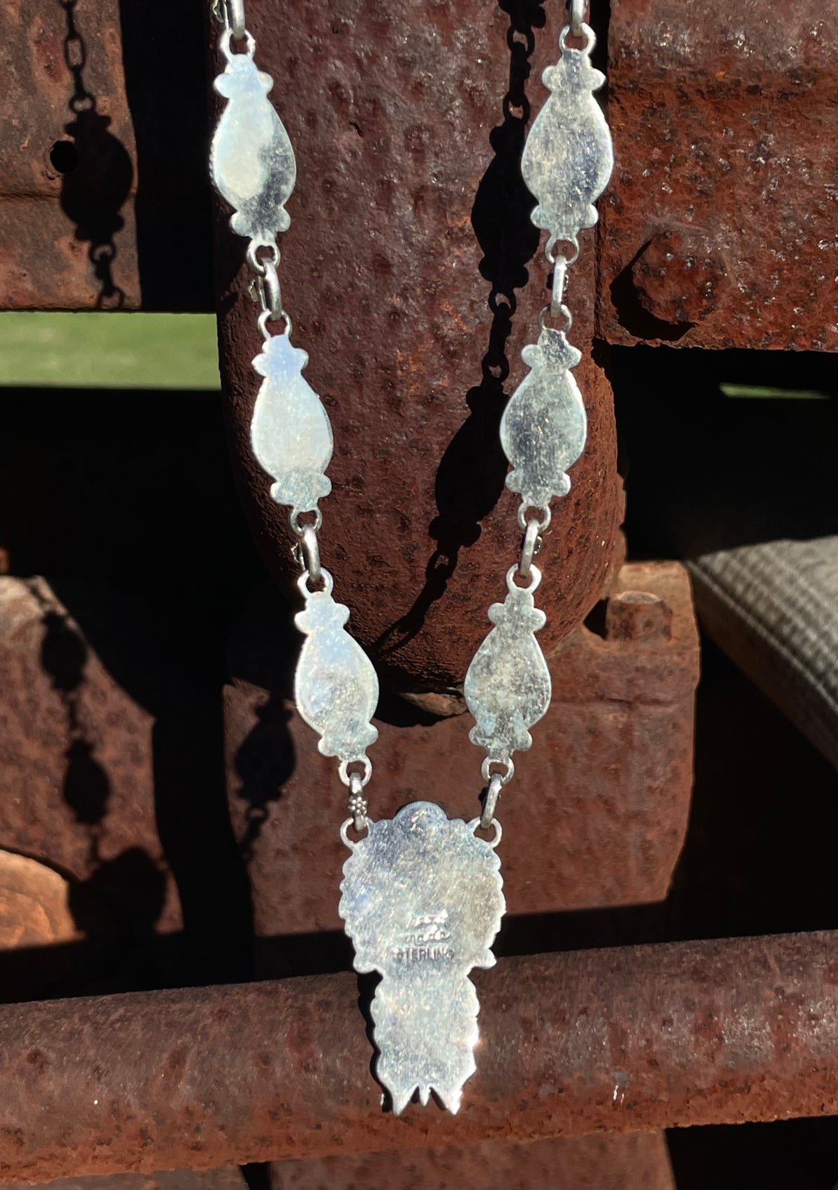 Pink Conch Floral Necklace | 925 Sterling Silver E337