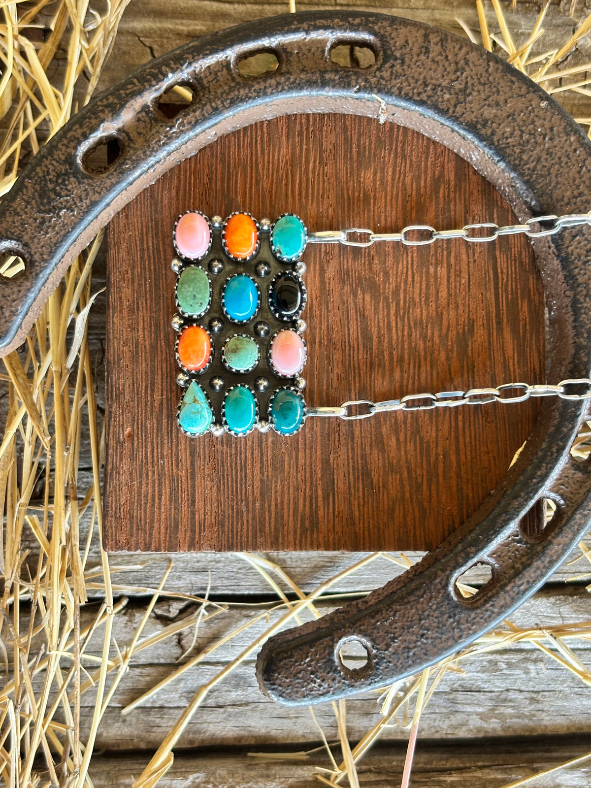 Multistone Bar Necklace | 925 Sterling Silver Z39