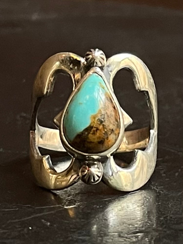 Kingman Turquoise Ring Size 8.5 | 925 Sterling Silver G504