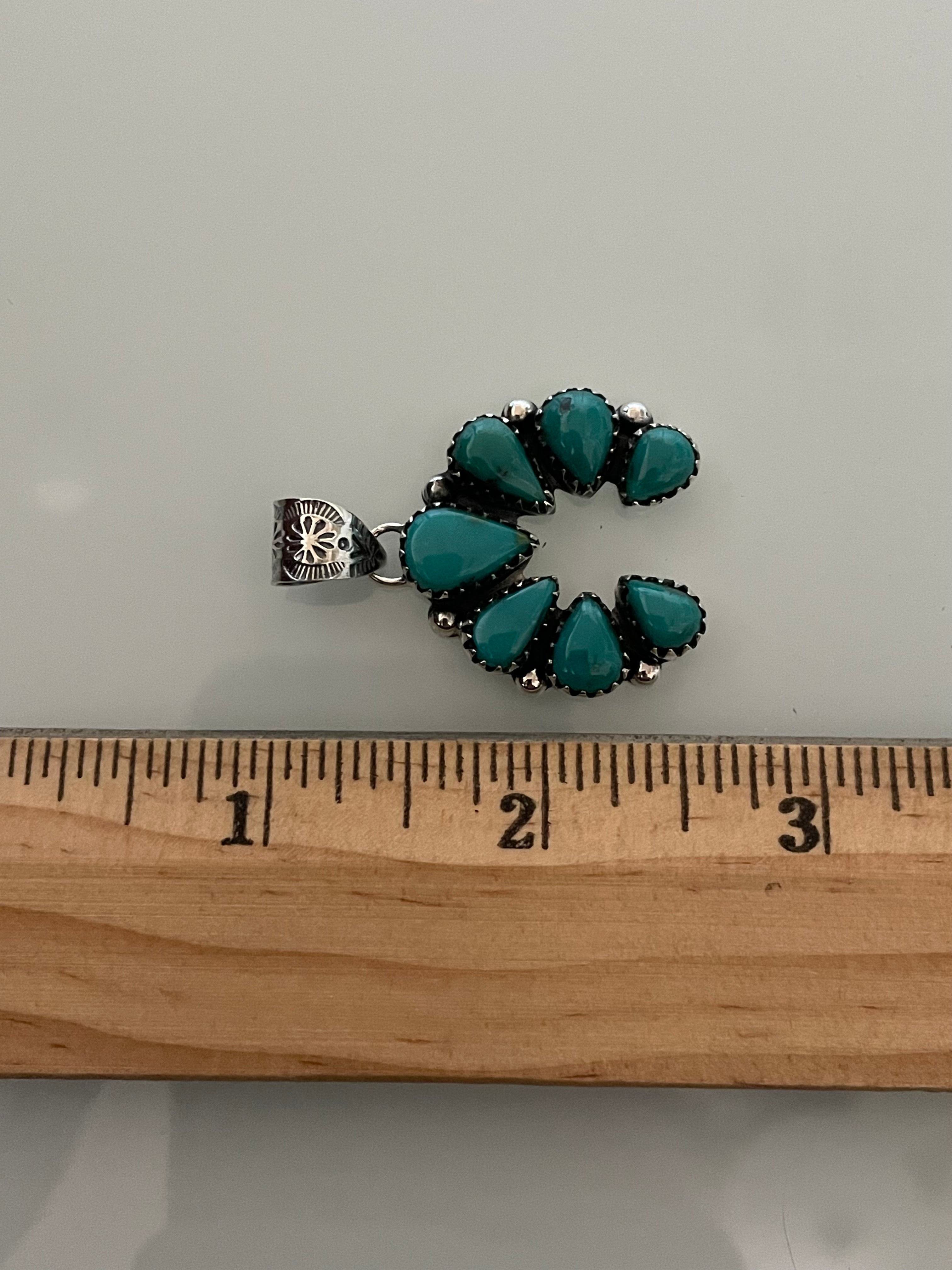 Turquoise Naja Pendant | 925 Sterling Silver E225