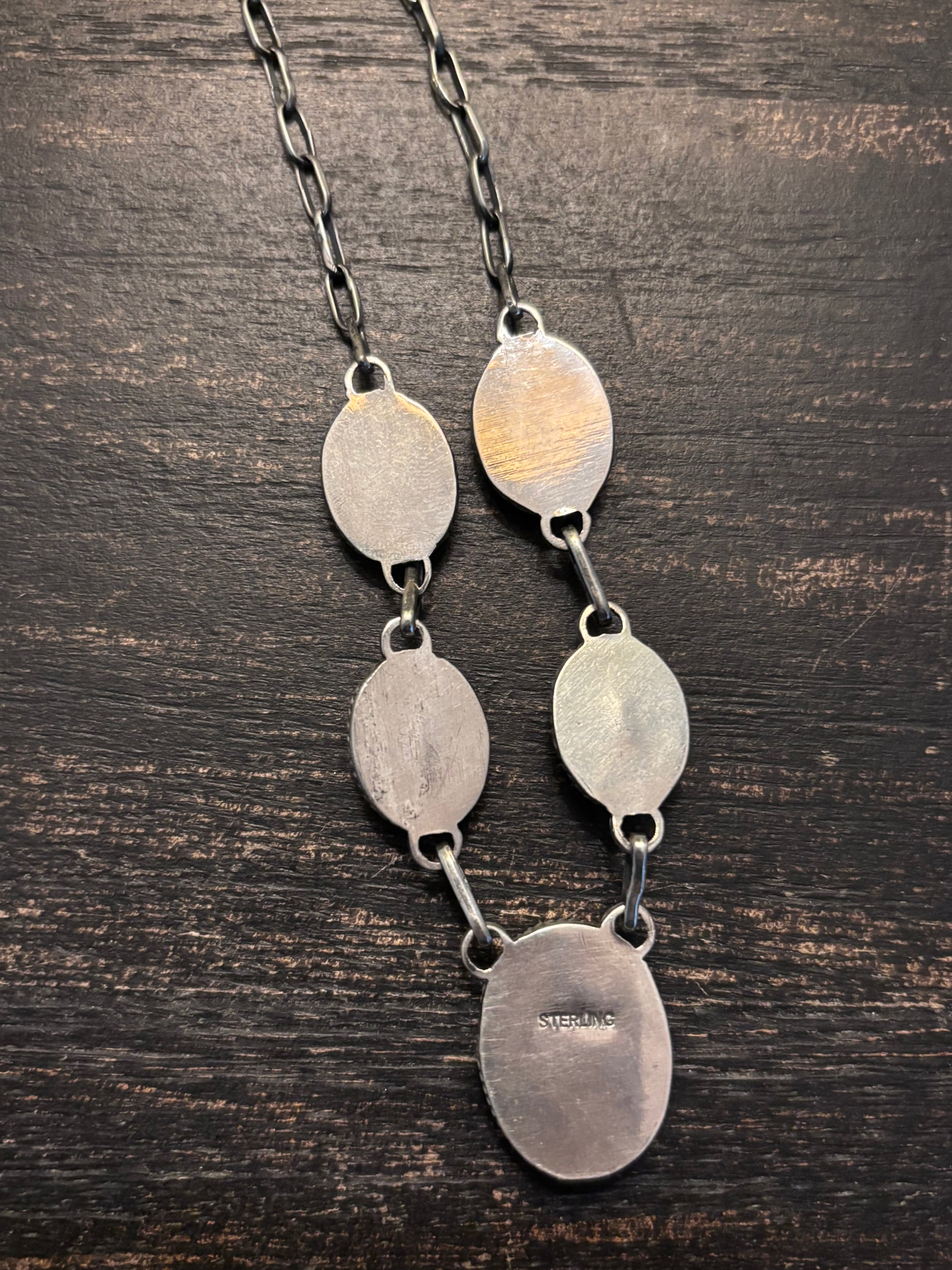 Turquoise Spiny Oyster Necklace | 925 Sterling Silver A109