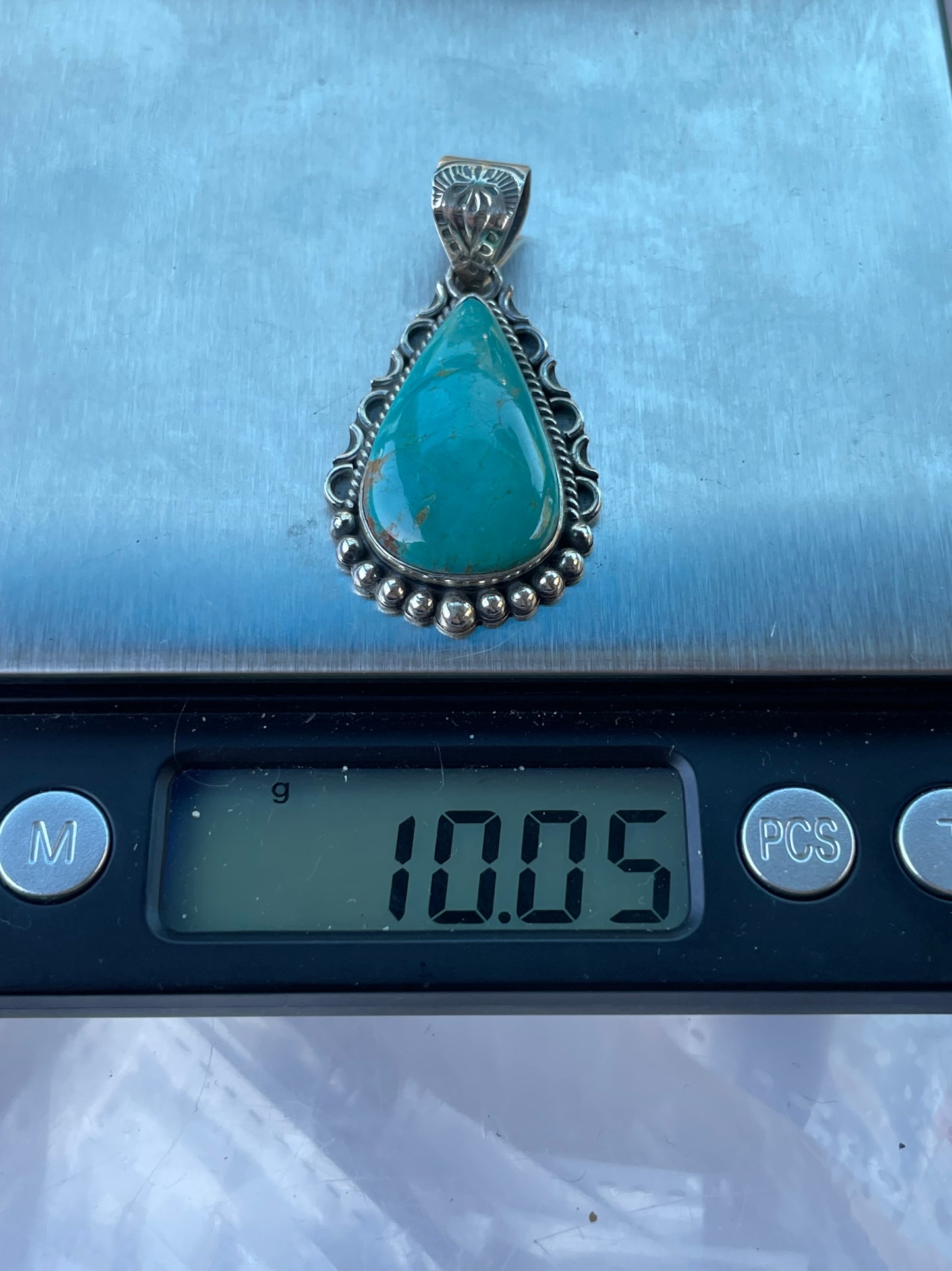 Turquoise Pendant | Sterling Silver 925 C766