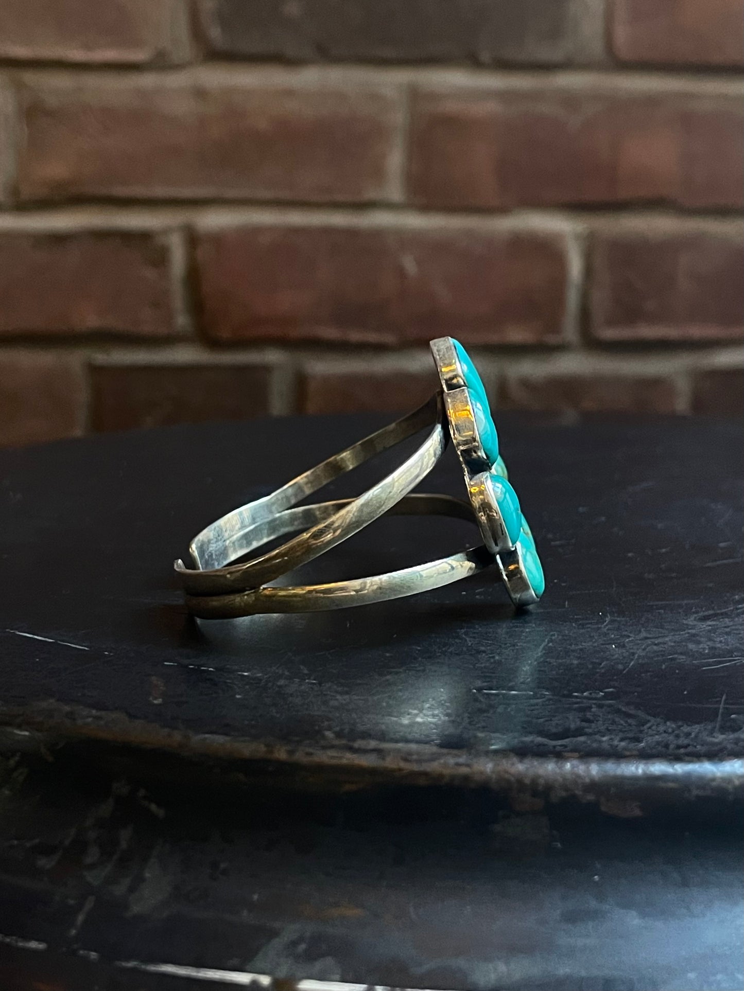 Kingman Turquoise Naja Cuff | 925 Sterling Silver E493