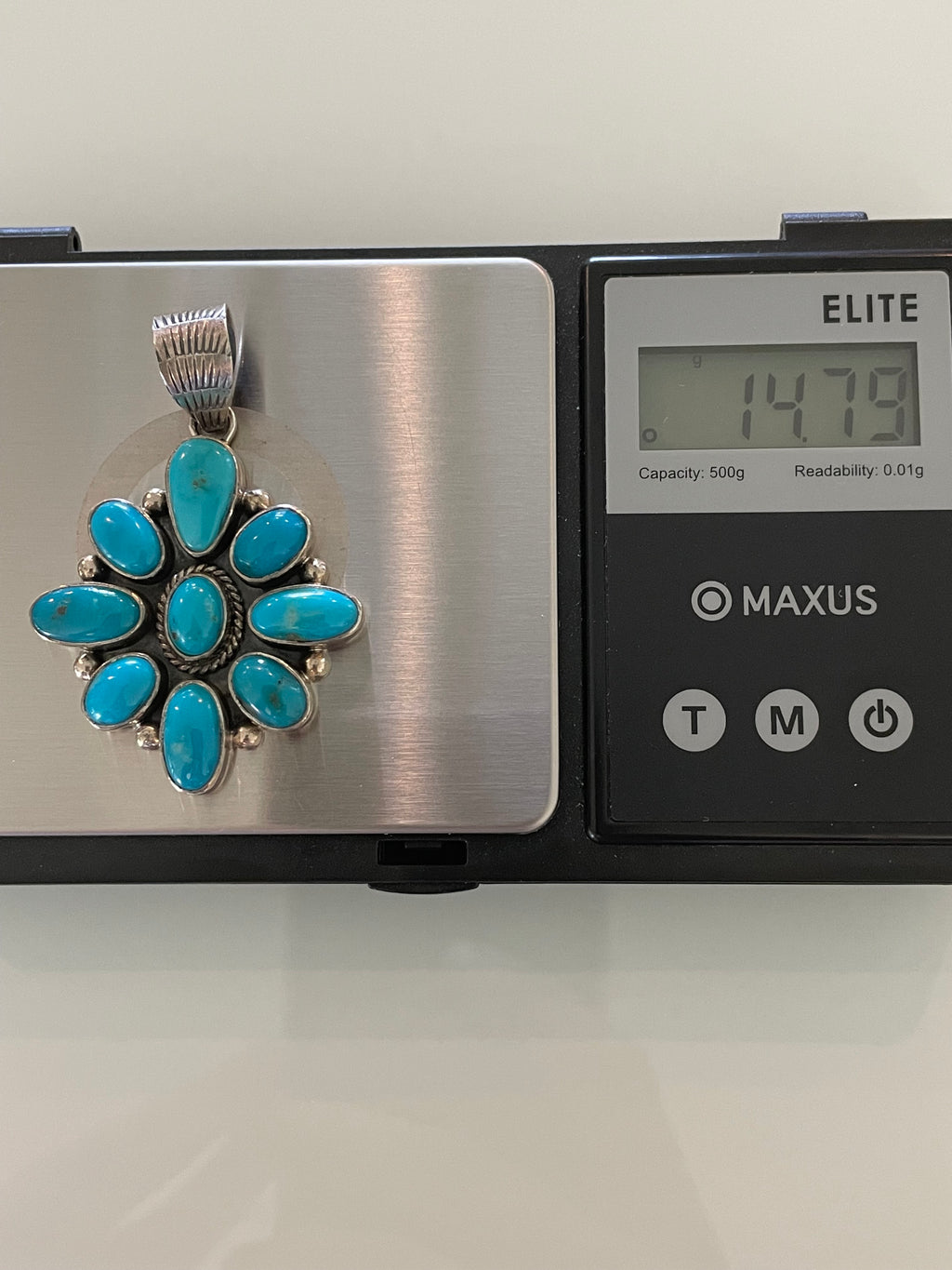 Turquoise Cluster Pendant | 925 Sterling Silver G725