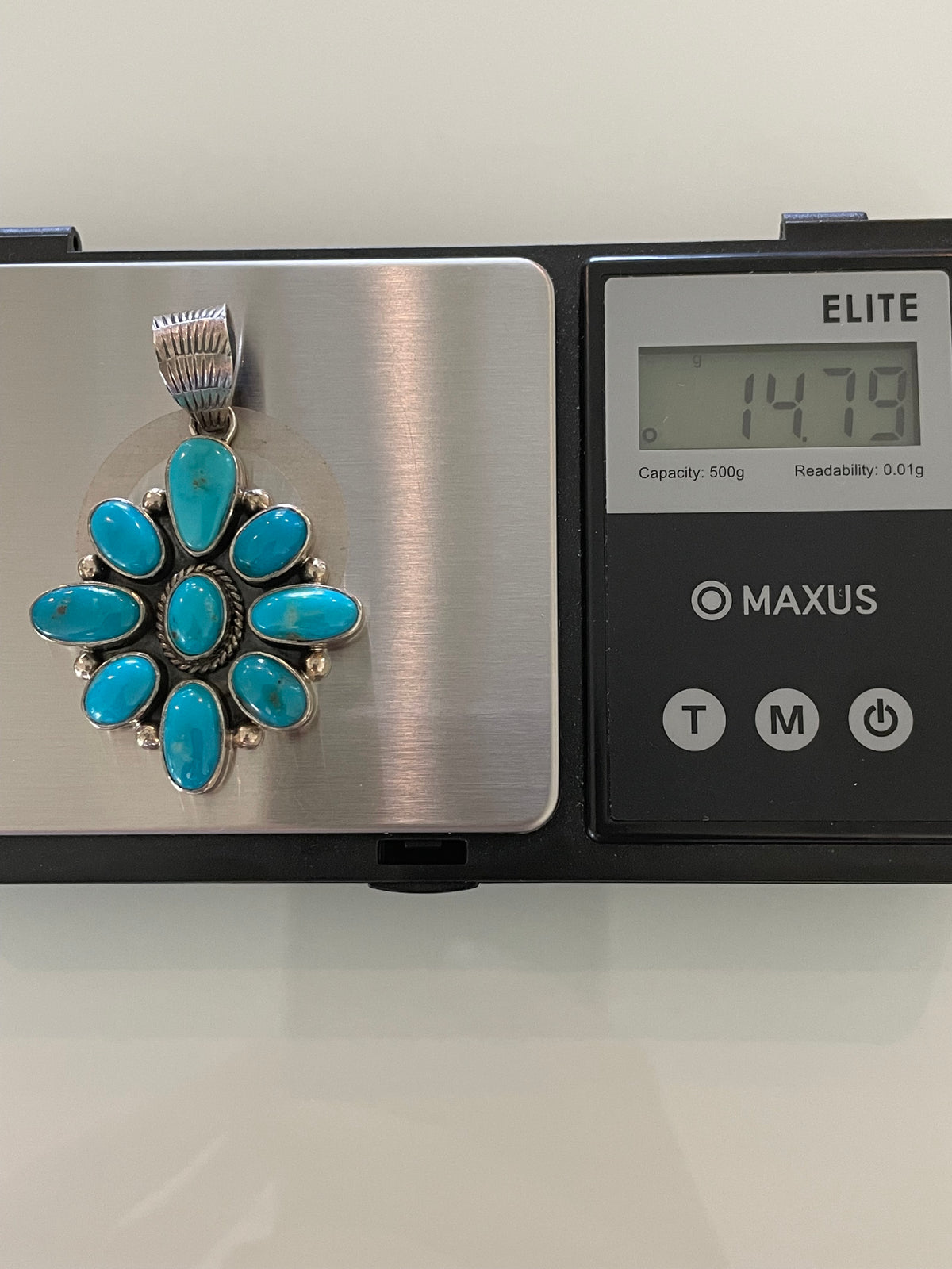 Turquoise Cluster Pendant | 925 Sterling Silver G725