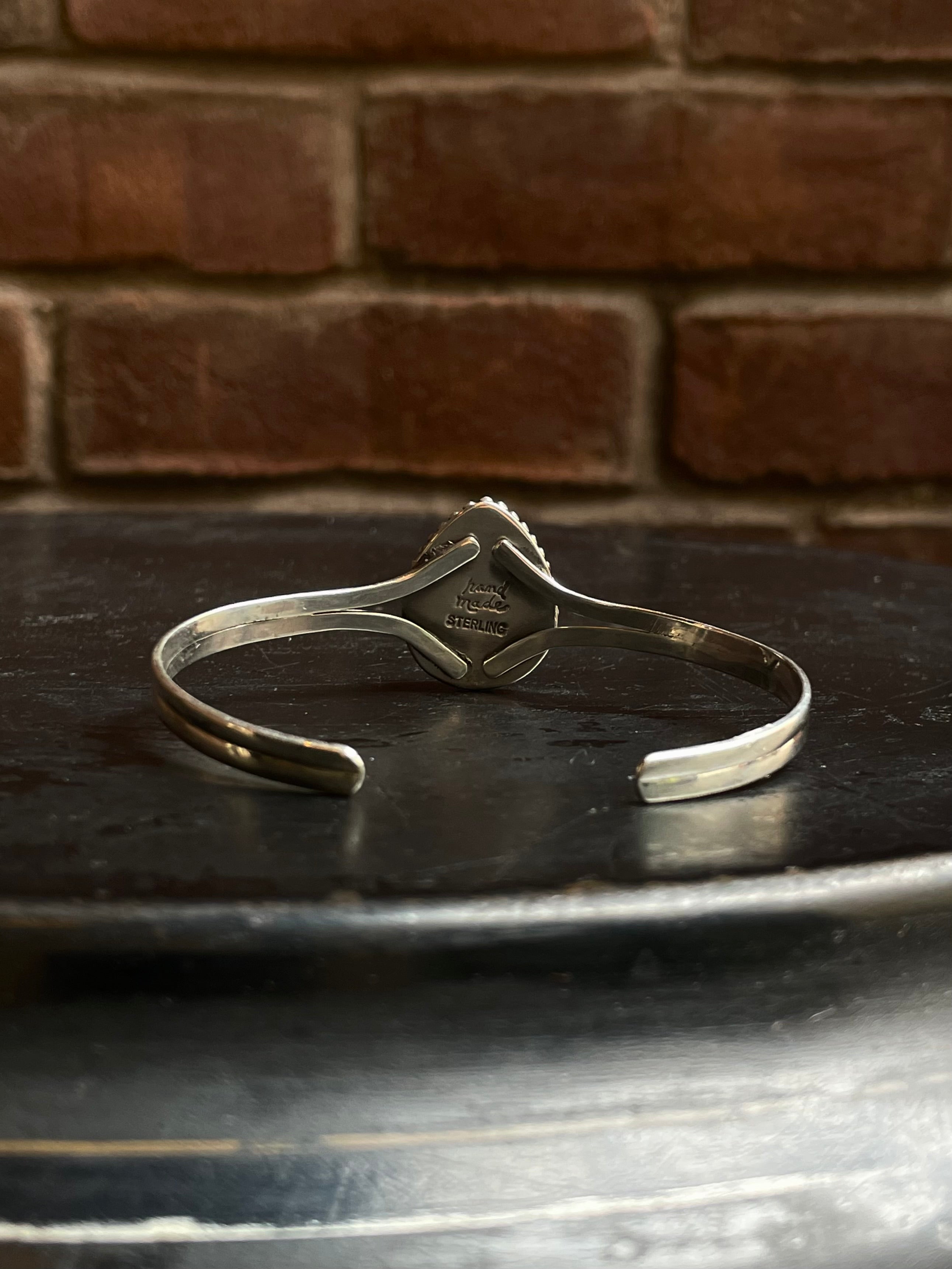 Pink Conch Cuff Bracelet | 925 Sterling Silver Southwest C998