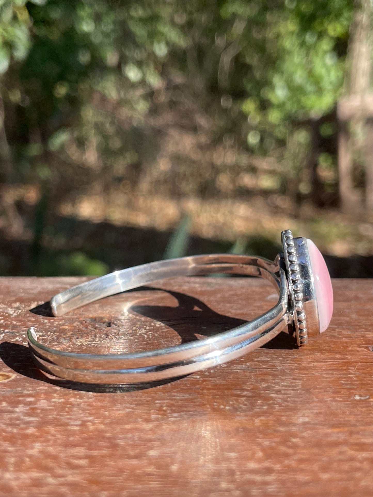 Pink Conch Cuff Bracelet | 925 Sterling Silver Southwest D117
