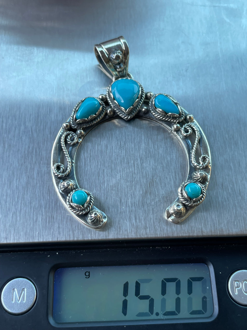Turquoise Naja Pendant | Sterling Silver 925 B491