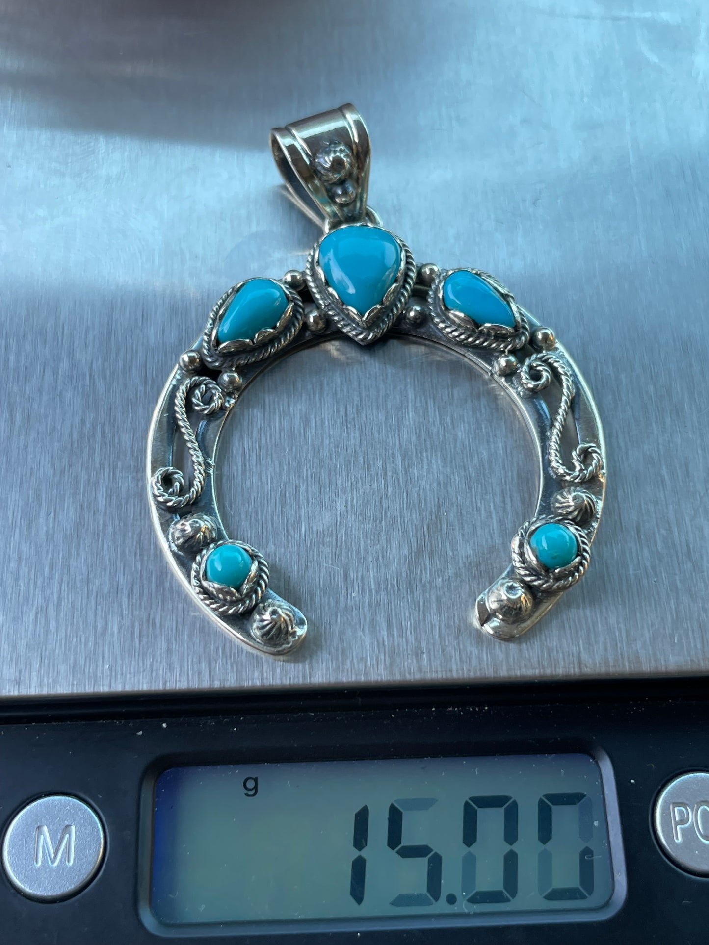 Turquoise Naja Pendant | Sterling Silver 925 B491