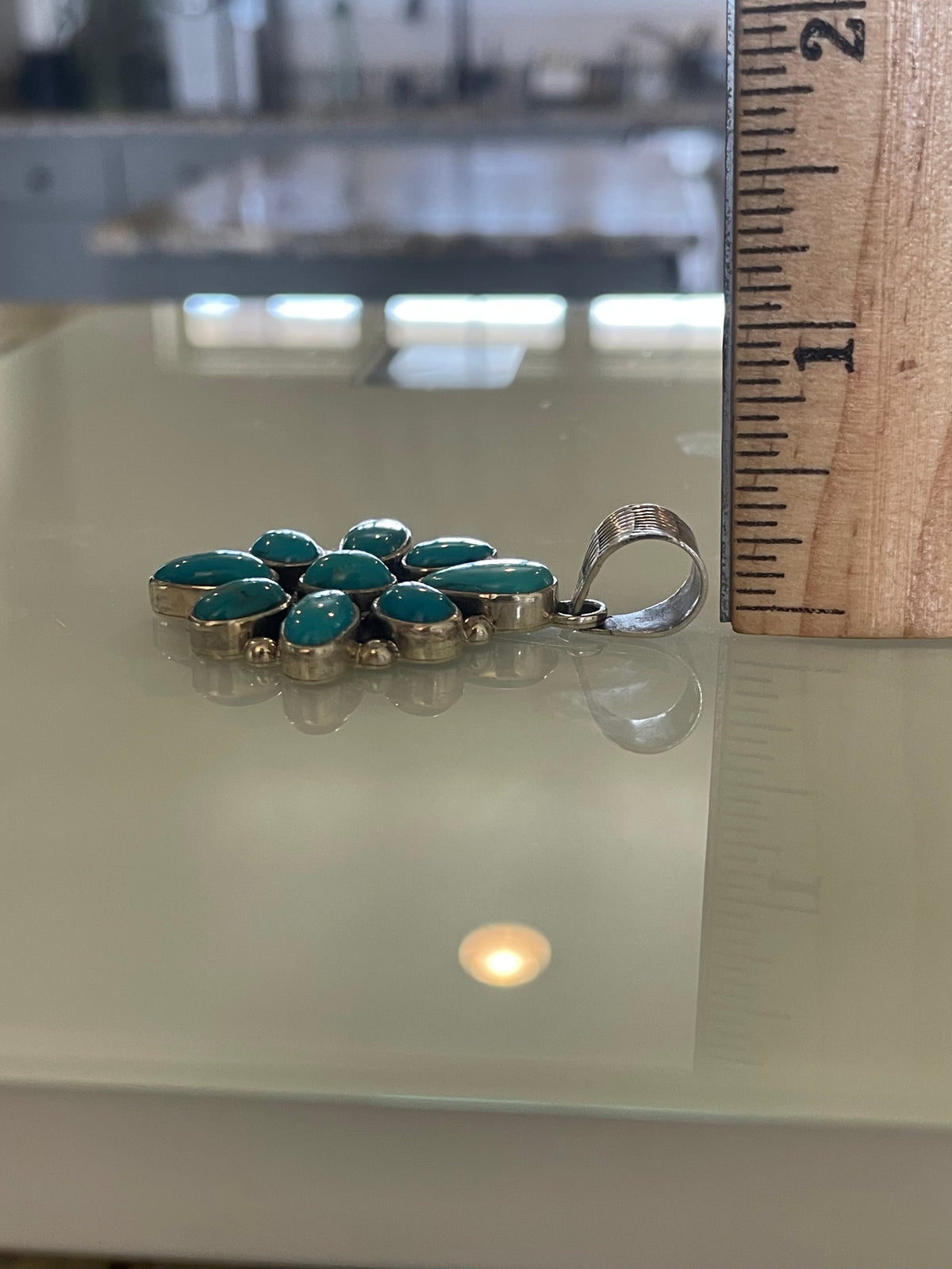 Turquoise Cluster Pendant | 925 Sterling Silver G725