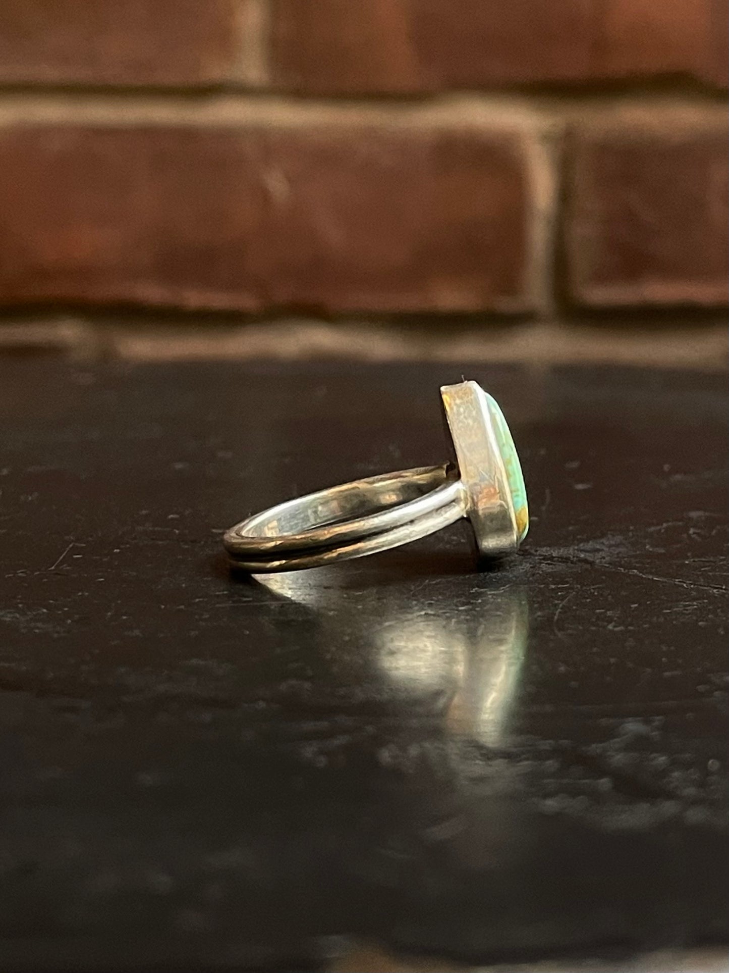 Turquoise Tear Drop Ring Size 8.25 | 925 Sterling Silver G277