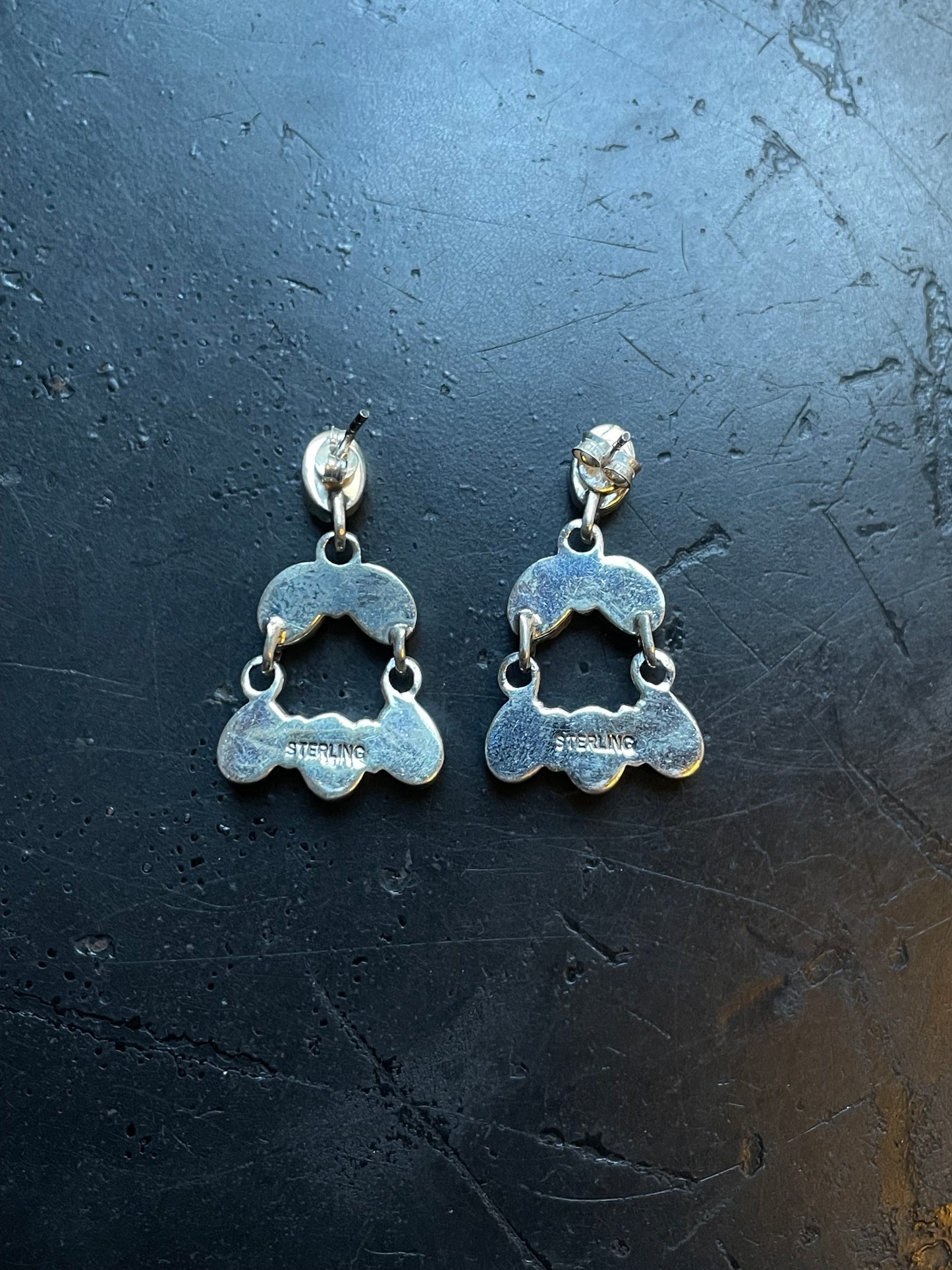 Kingman Turquoise Chandelier Earrings | 925 Sterling Silver E404