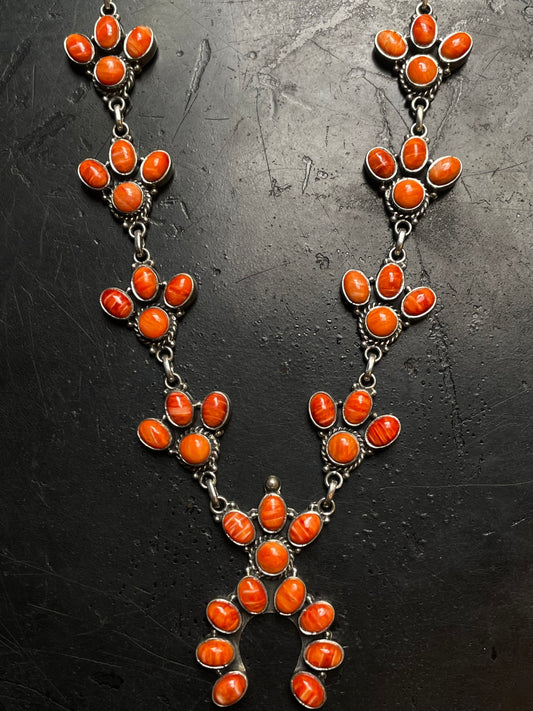 Spiny Oyster Naja Necklace | 925 Sterling Silver G257