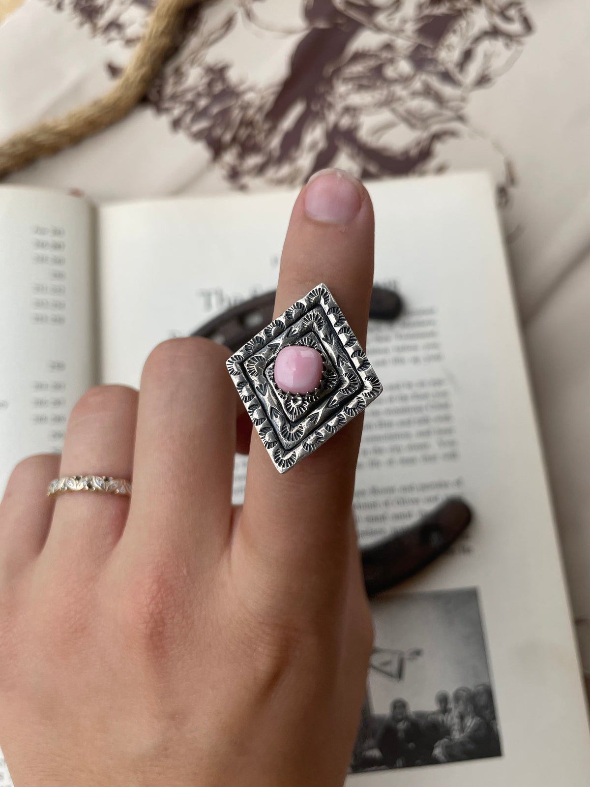 Pink Conch Ring Size 9.5 | 925 Sterling Silver G785
