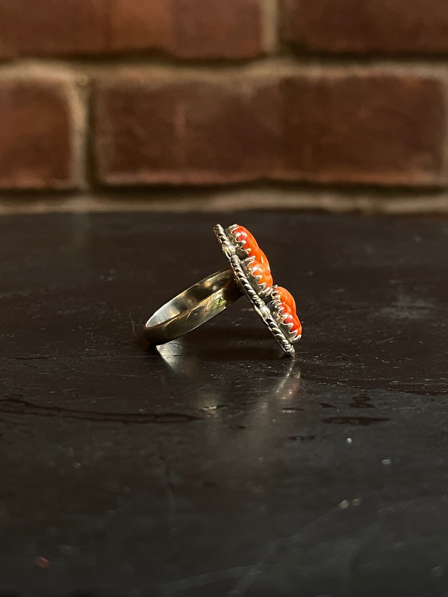 Spiny Oyster Naja Ring Size 8.75 | 925 Sterling Silver G199