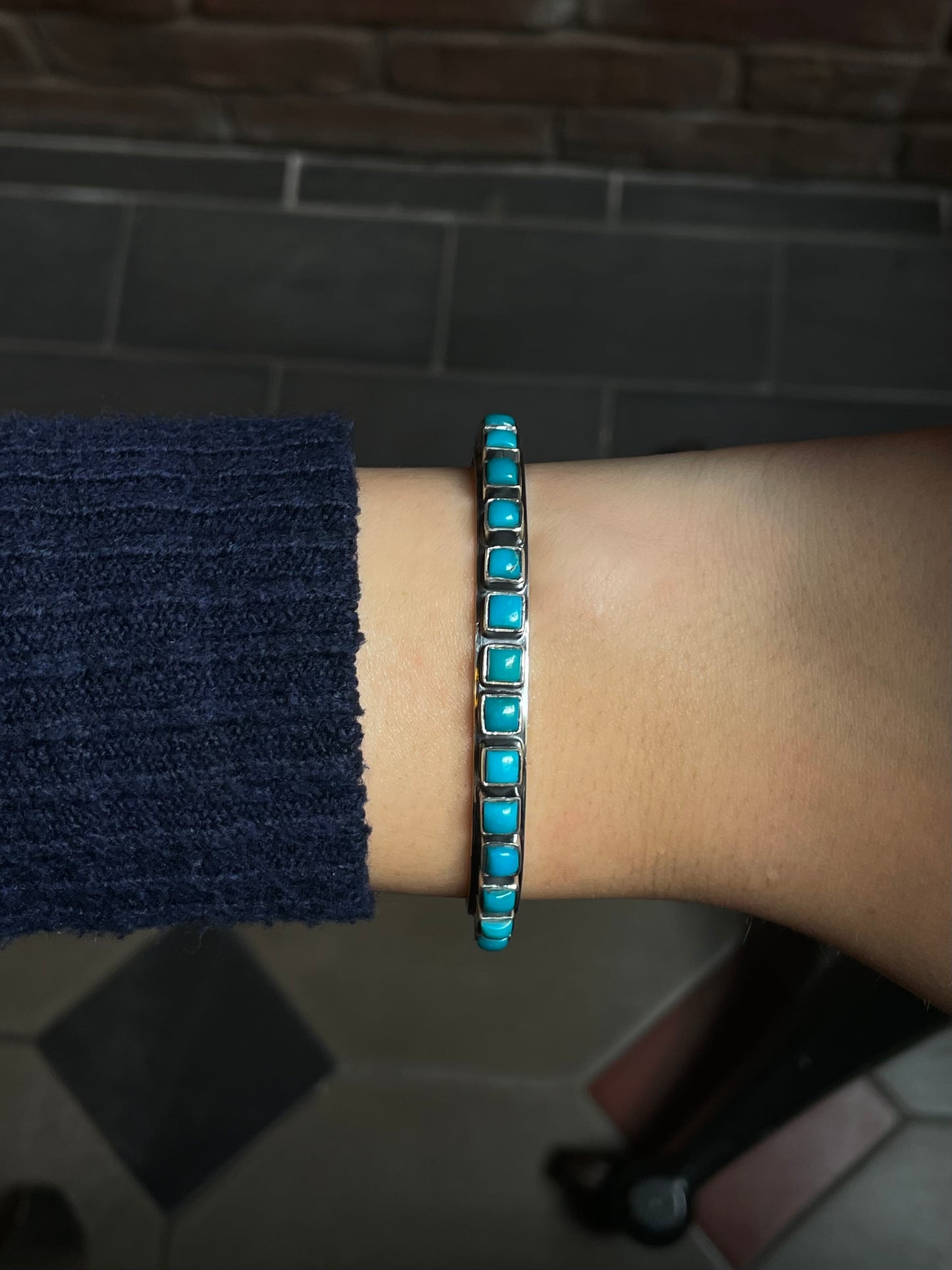 Kingman Turquoise Cuff | 925 Sterling Silver E323