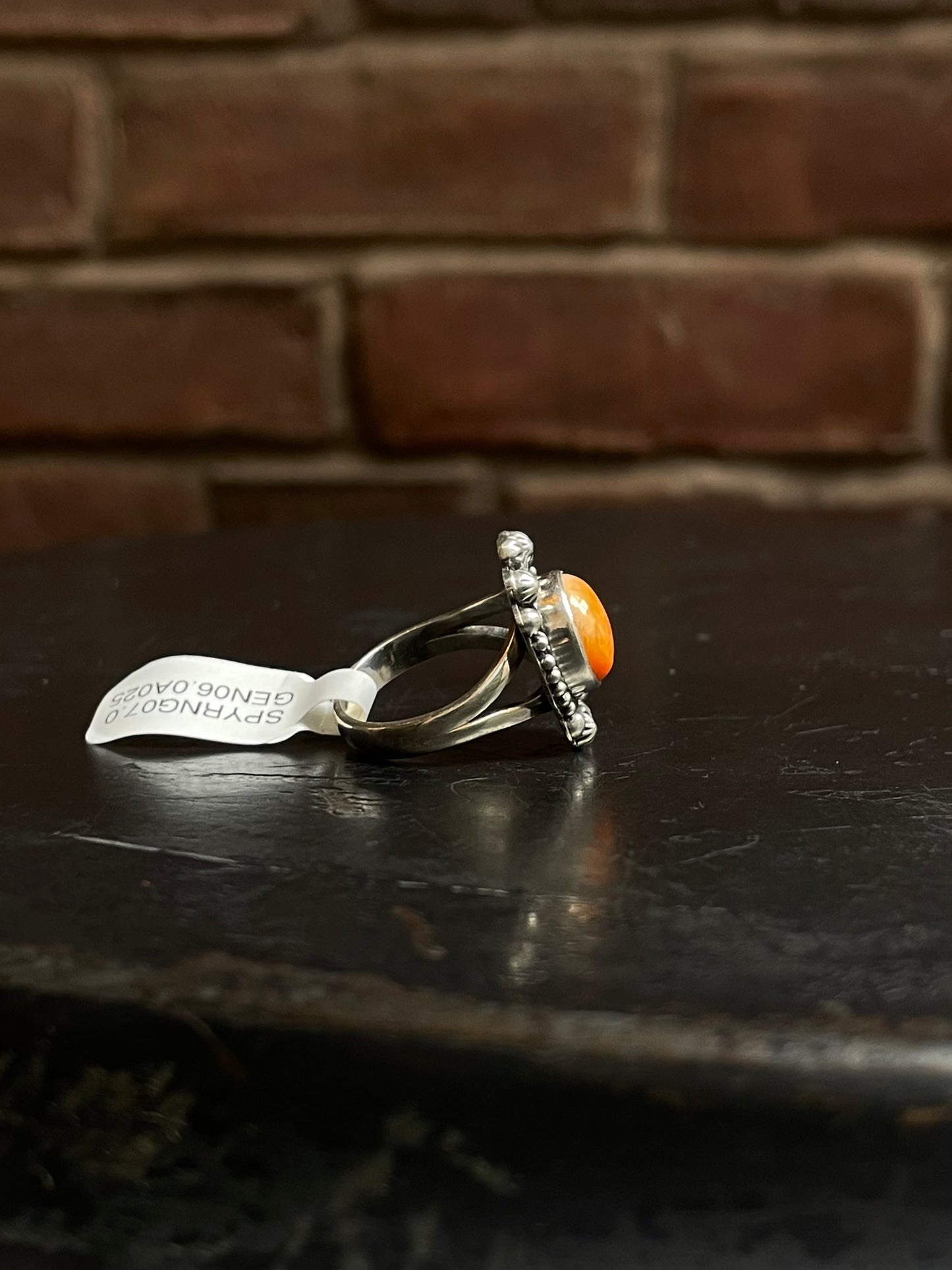 Spiny Oyster Ring | Sterling Silver | Size 7 | A025