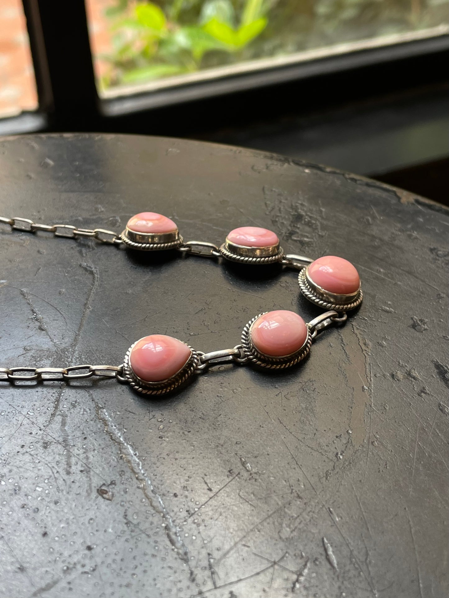 Pink Conch Necklace | 925 Sterling Silver E976