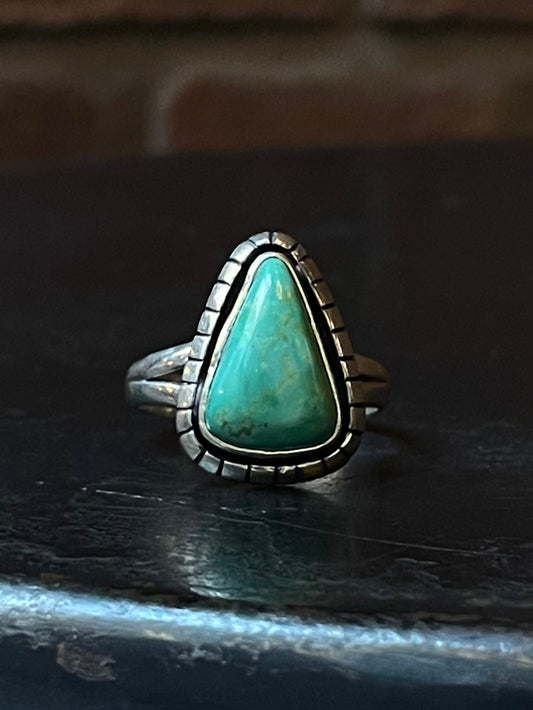 Turquoise Ring | 925 Sterling Silver Size 9 E428