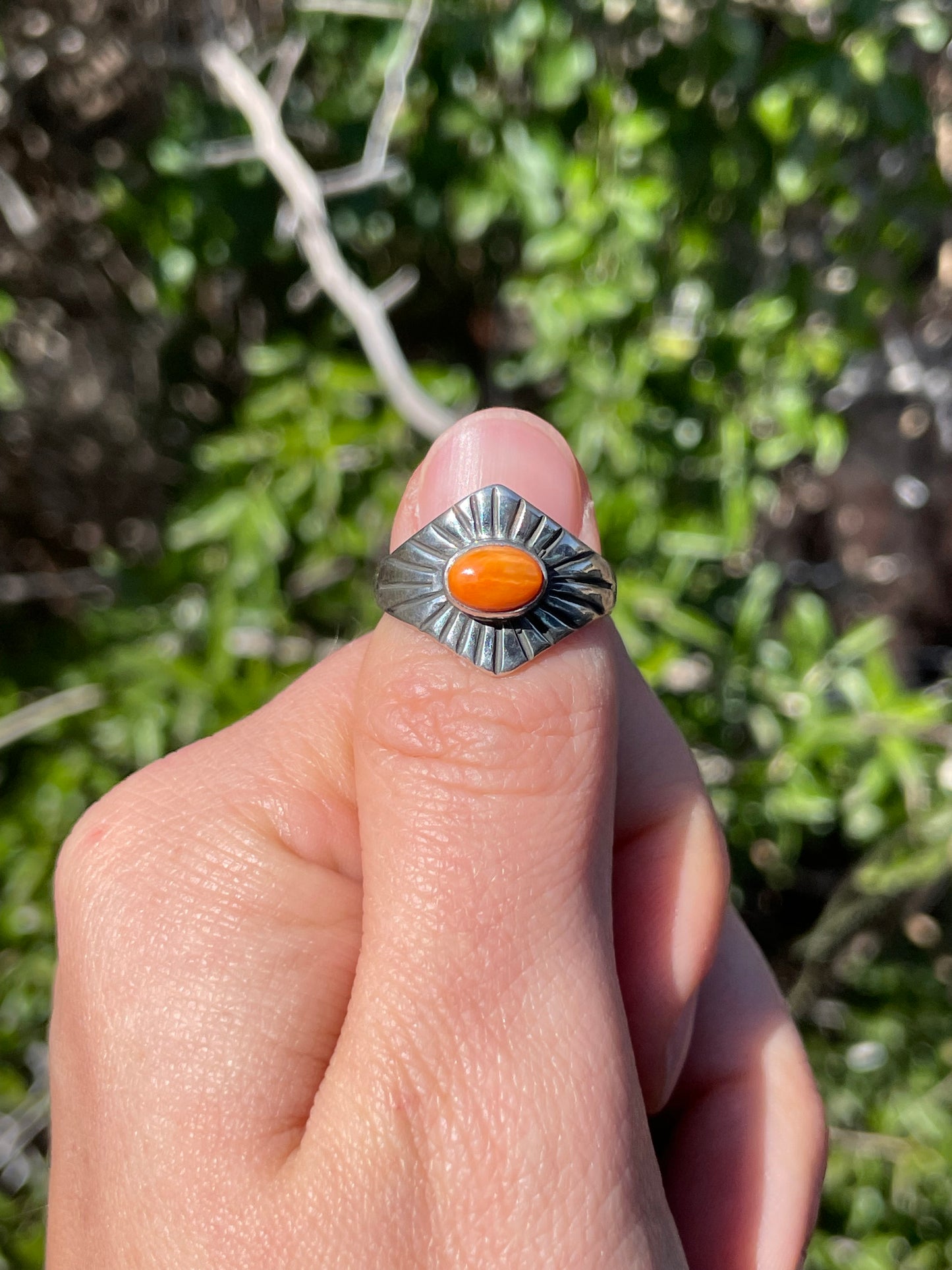 Spiny Oyster Ring Size 6 | 925 Sterling Silver Southwest B984