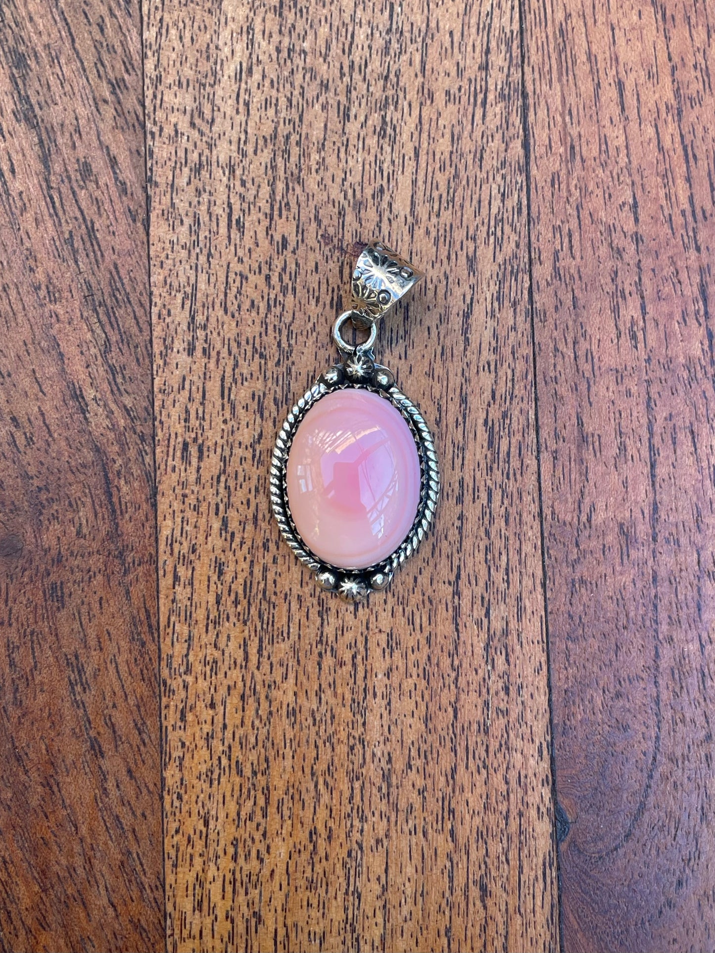 Pink Conch Pendant | 925 Sterling Silver C822