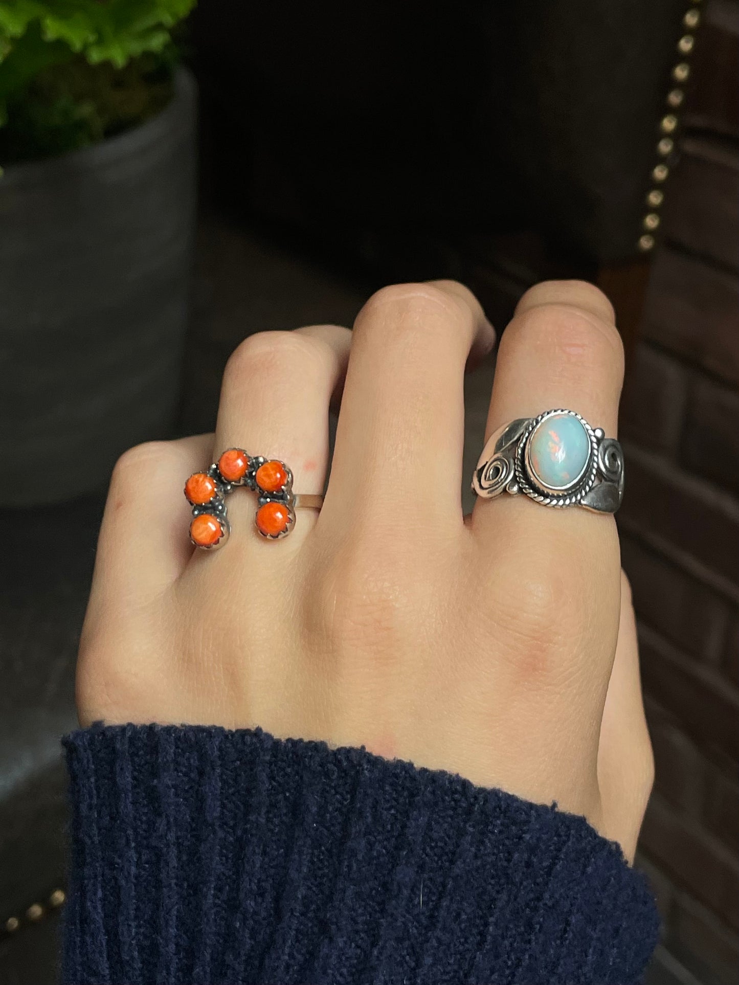 Spiny Oyster Naja Ring Size 7 | 925 Sterling Silver G206