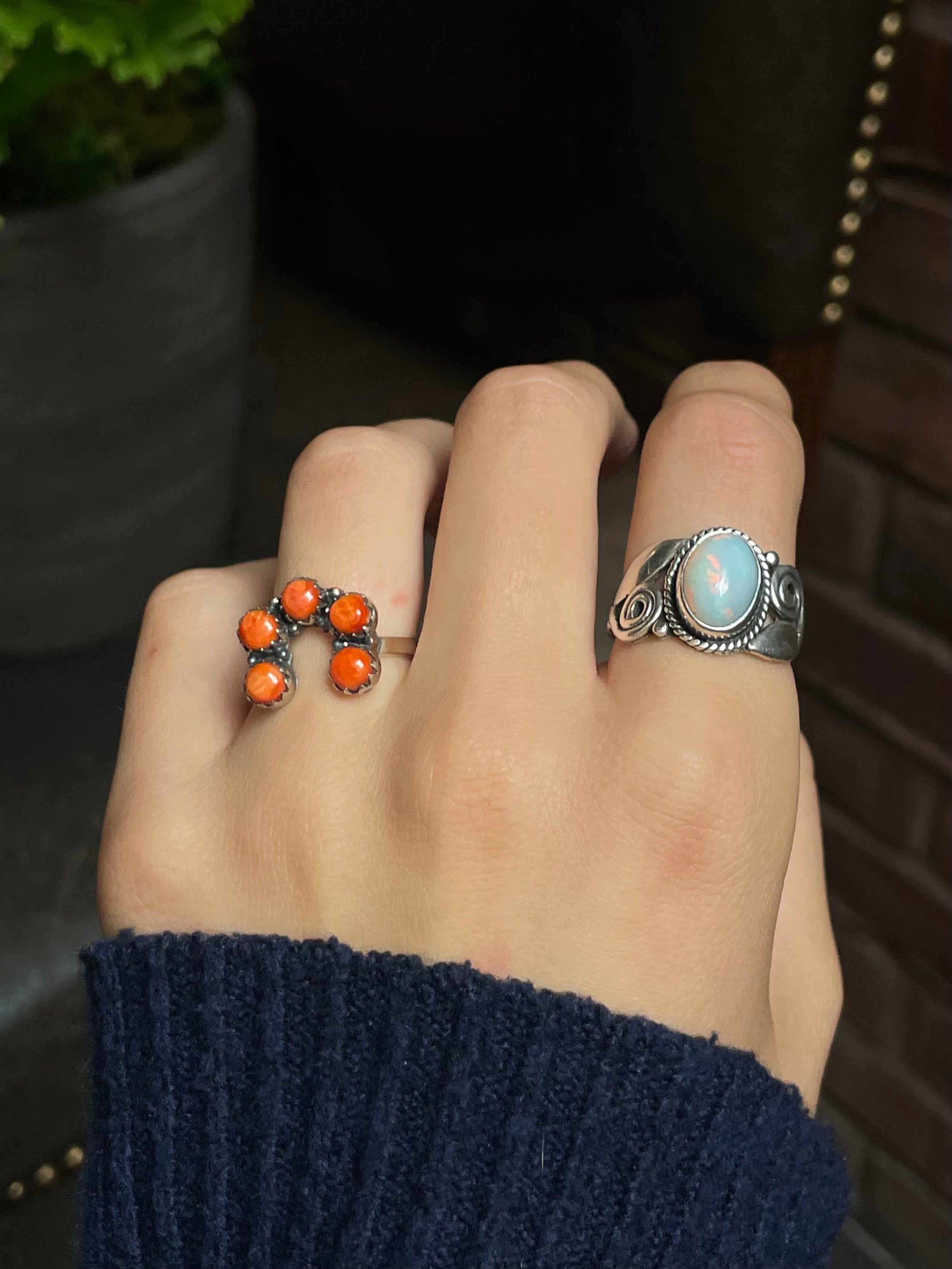 Spiny Oyster Naja Ring Size 7 | 925 Sterling Silver G206