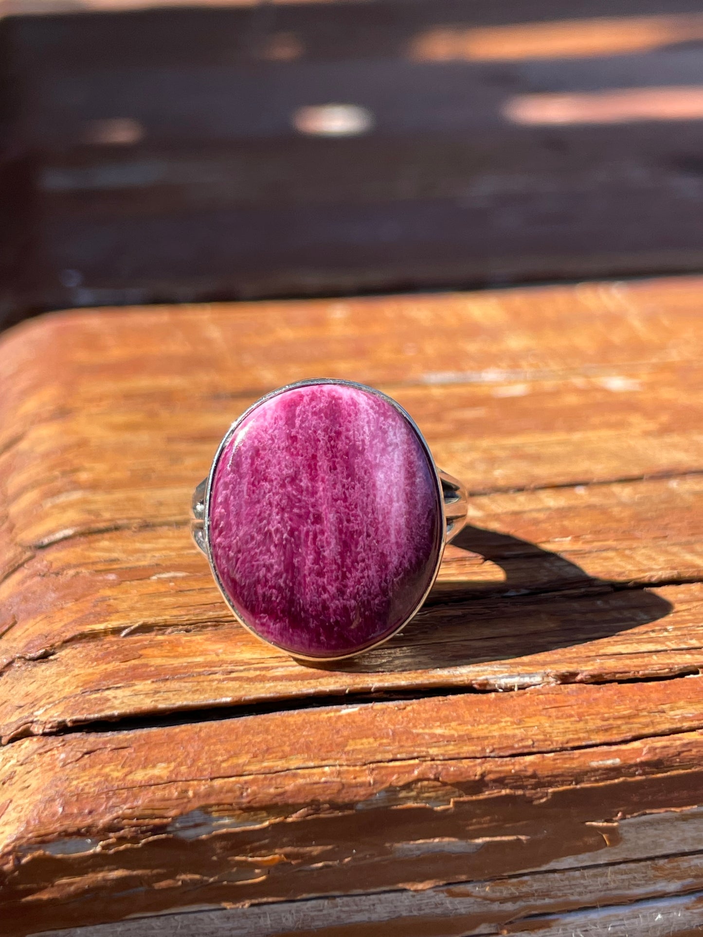 Purple Spiny Oyster Ring | 925 Sterling Silver | Size 6 B927