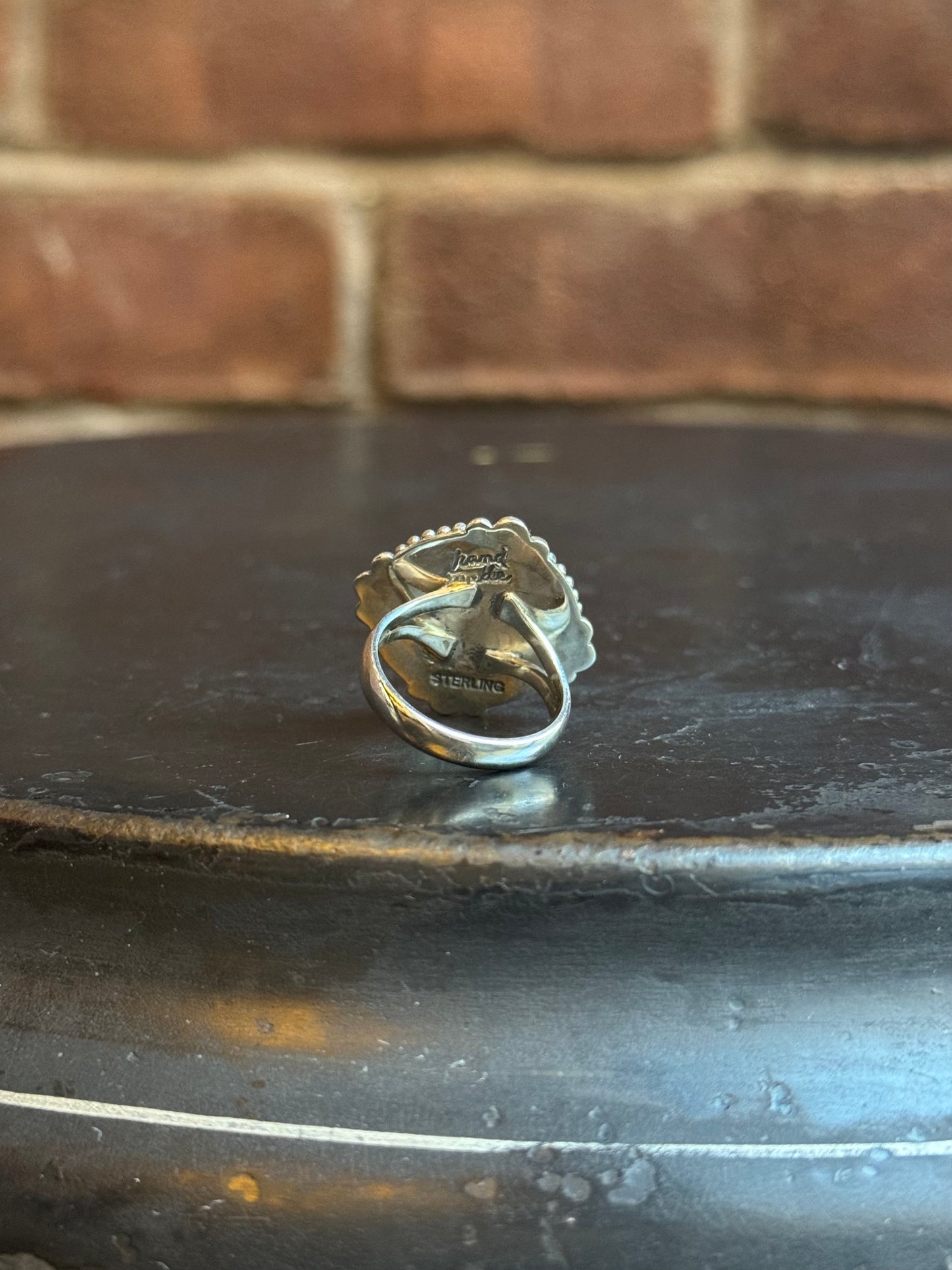 Pink Conch Ring | Sterling Silver | Size 8 | C168
