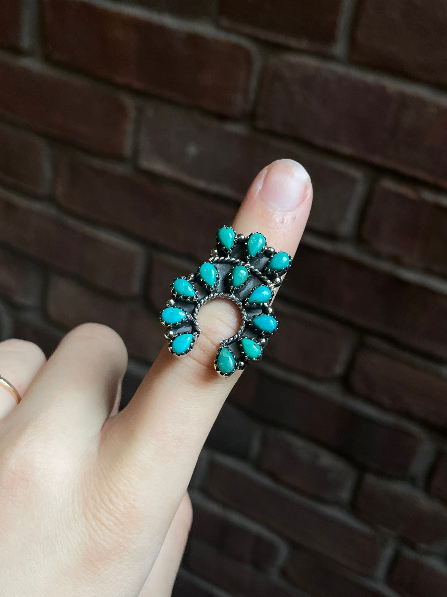 Turquoise Naja Ring Size 6.75 | 925 Sterling Silver C931