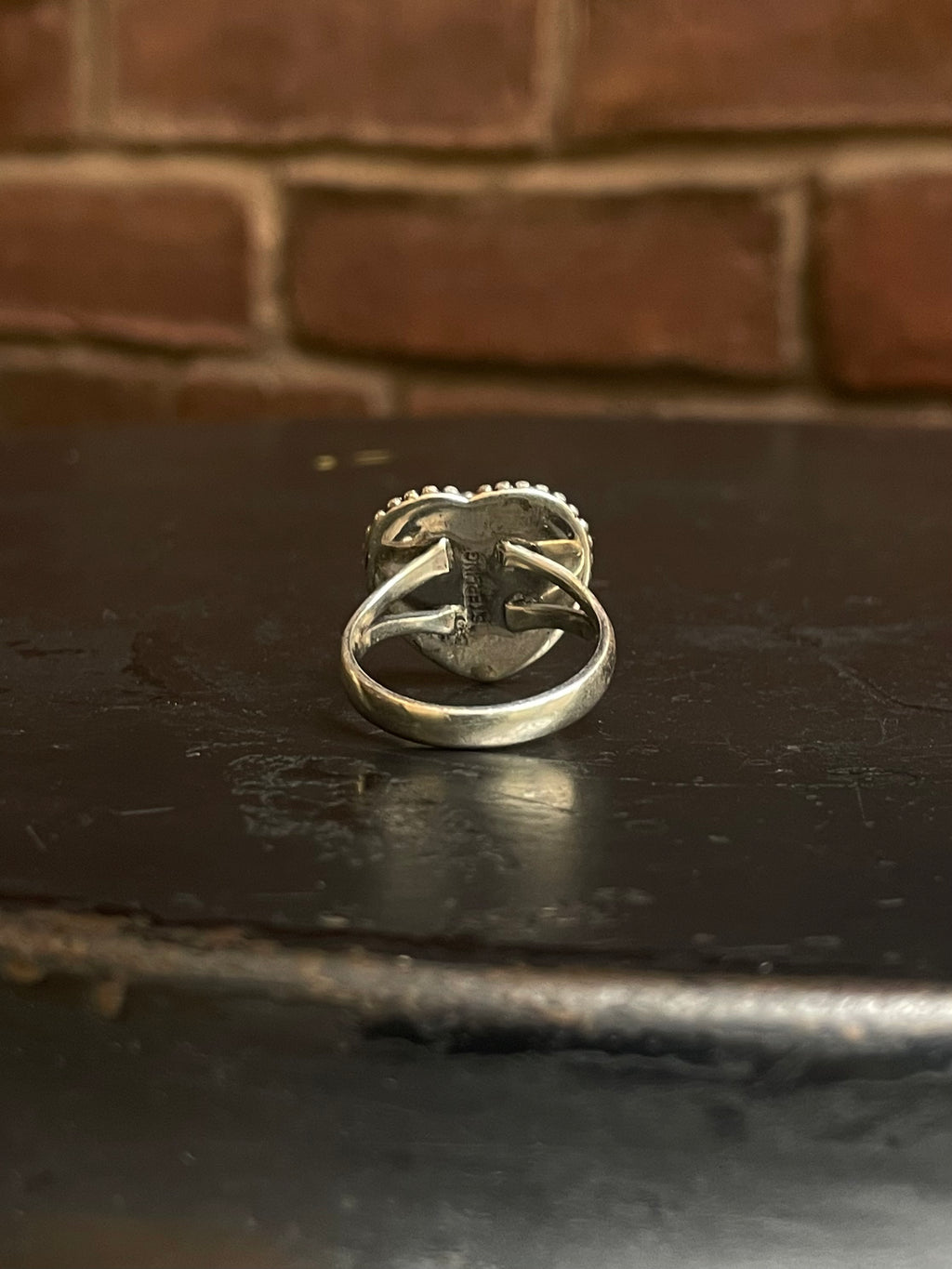 Pink Conch Heart Ring Size 9 | 925 Sterling Silver G130