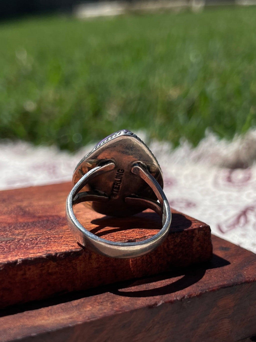 Charoite Ring Size 6.5| 925 Sterling Silver D294