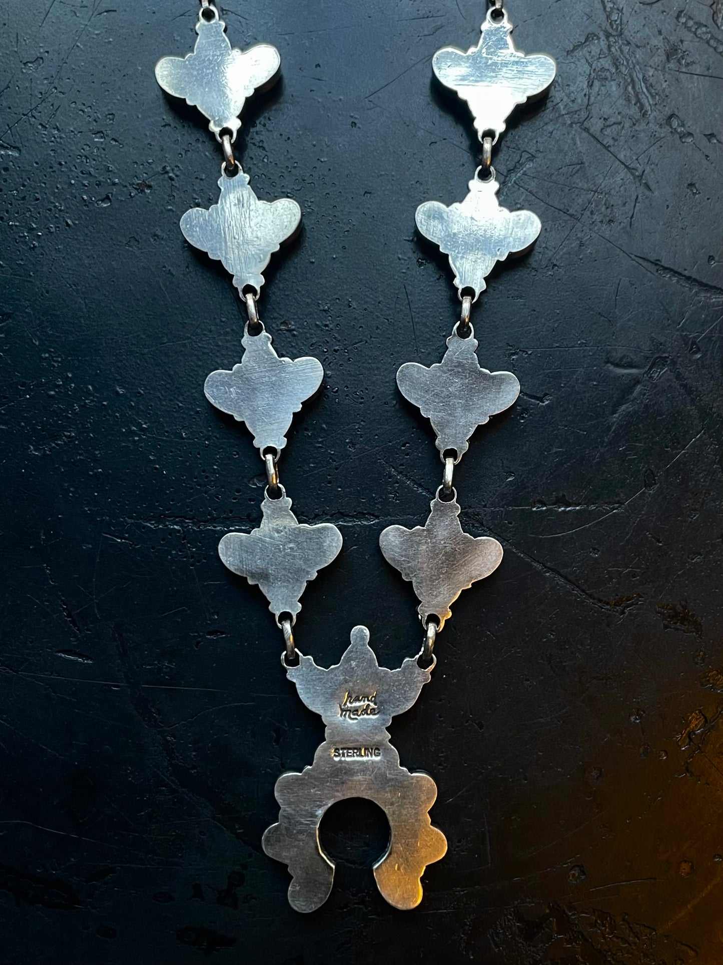 Spiny Oyster Naja Necklace | Floral Cluster Stations | 925 Silver E592