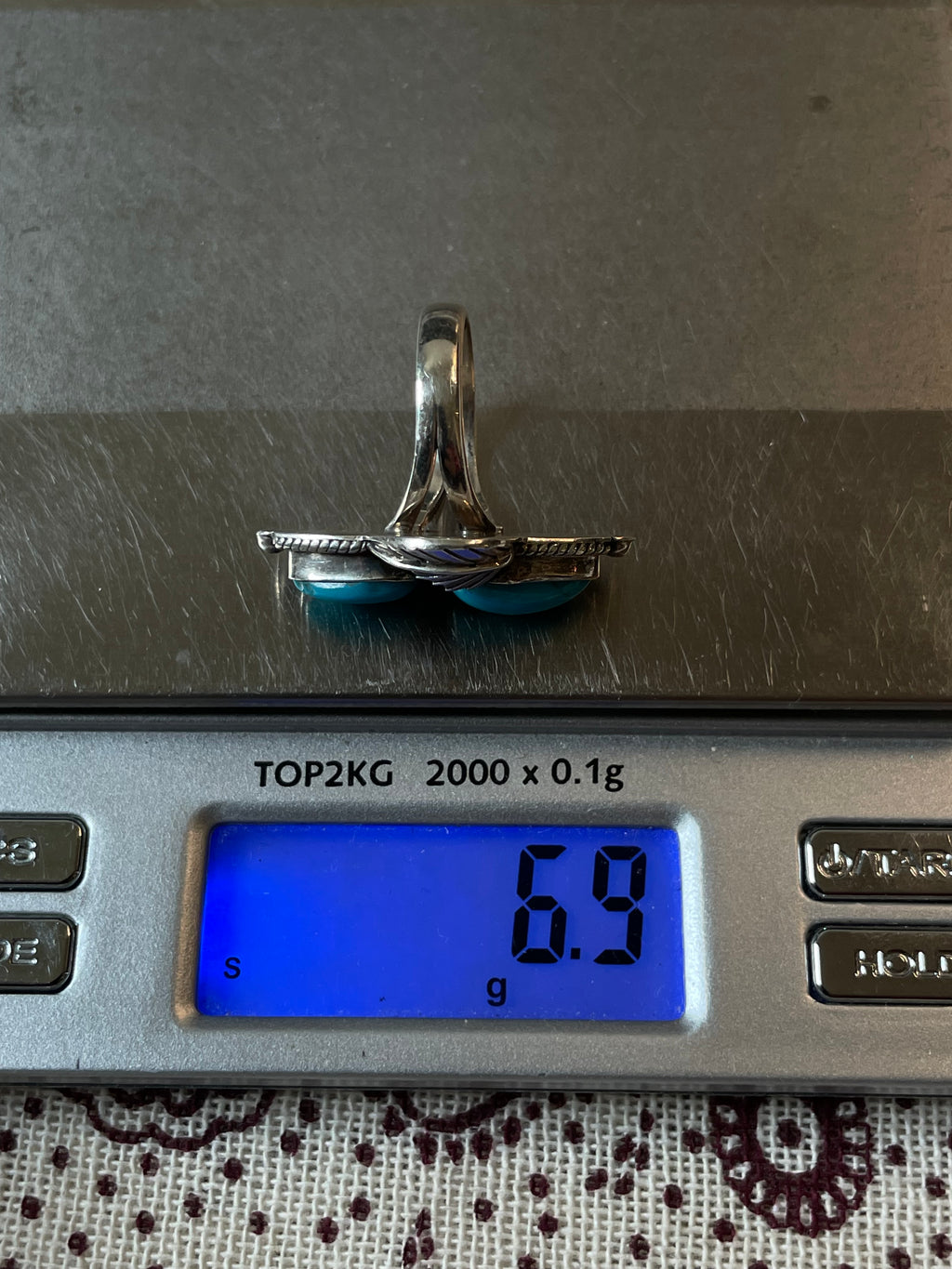 Turquoise Ring Size 7 | 925 Sterling Silver C587