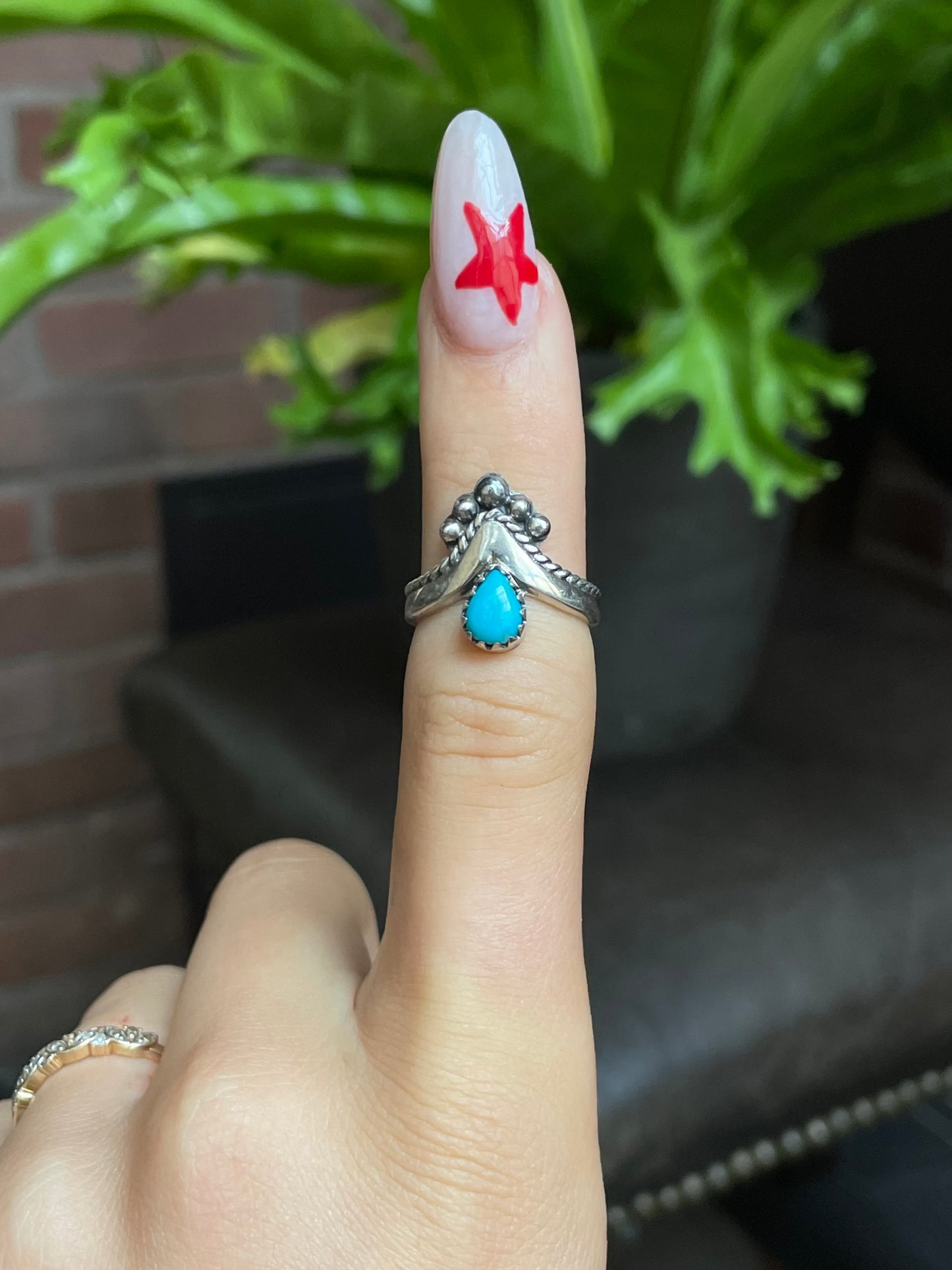 Kingman Turquoise Ring Size 6 | 925 Sterling Silver G520