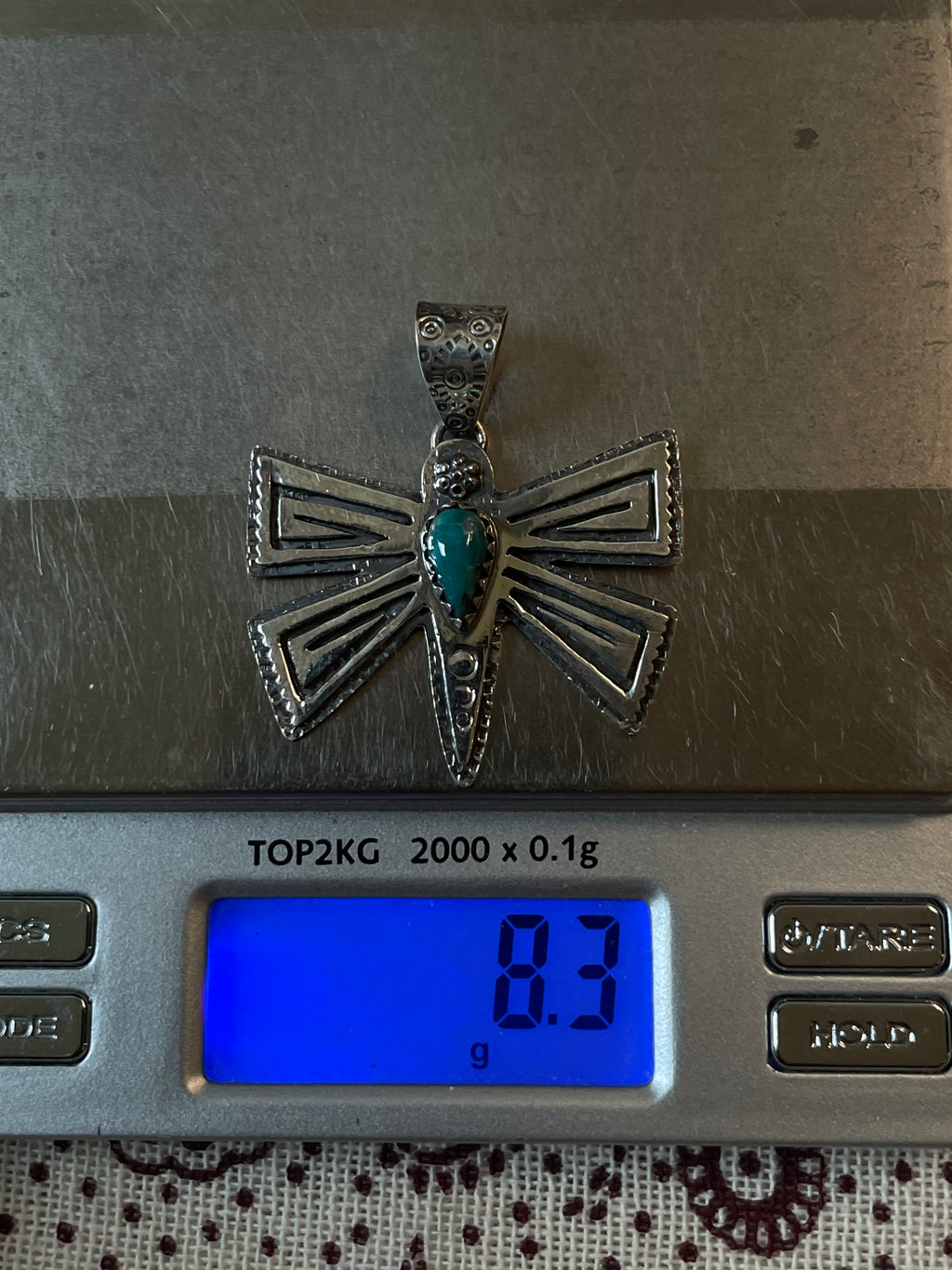 Turquoise Butterfly Pendant | 925 Sterling Silver E270