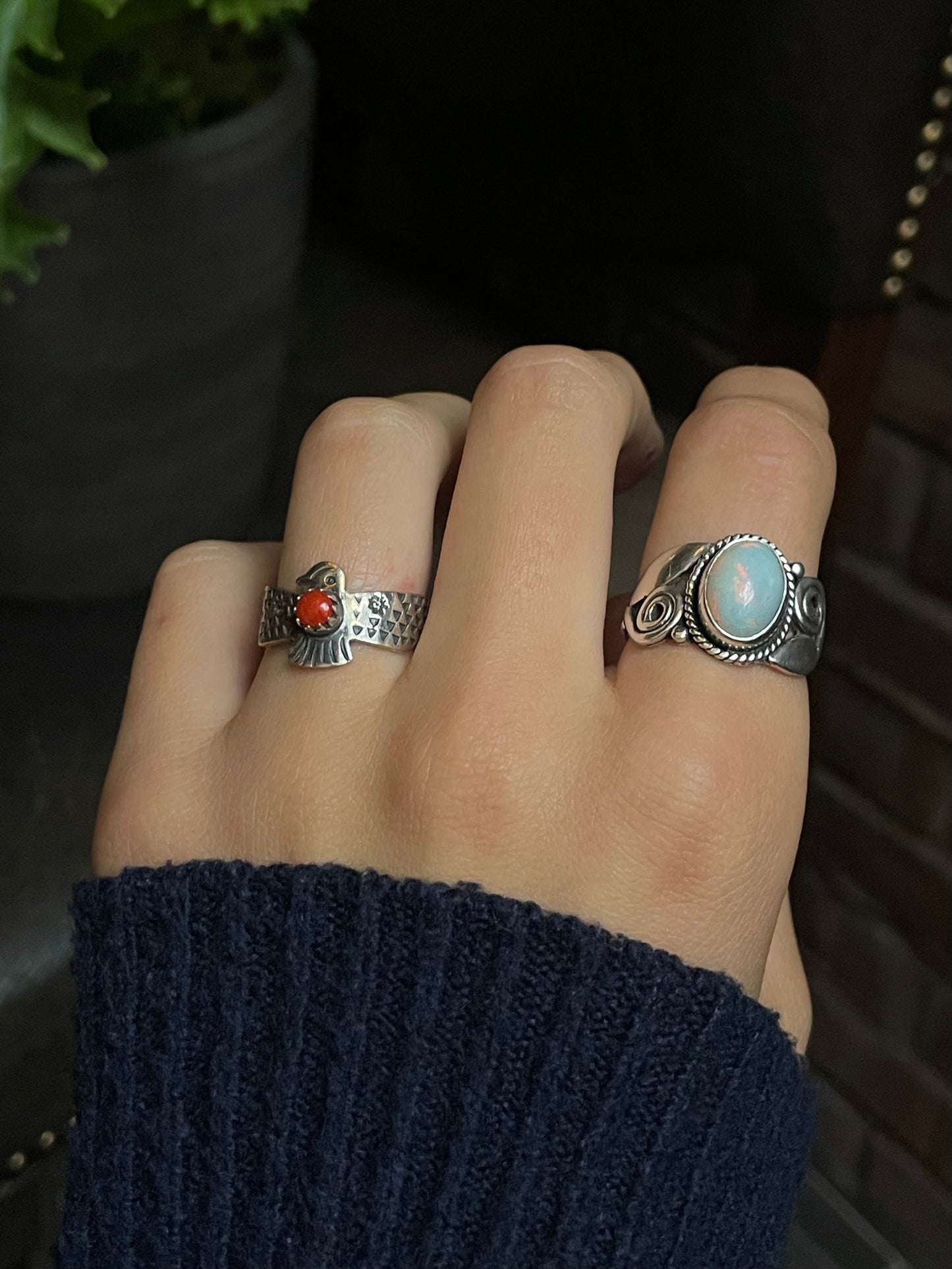 Spiny Oyster Thunderbird Ring Size 7 | 925 Sterling Silver G234