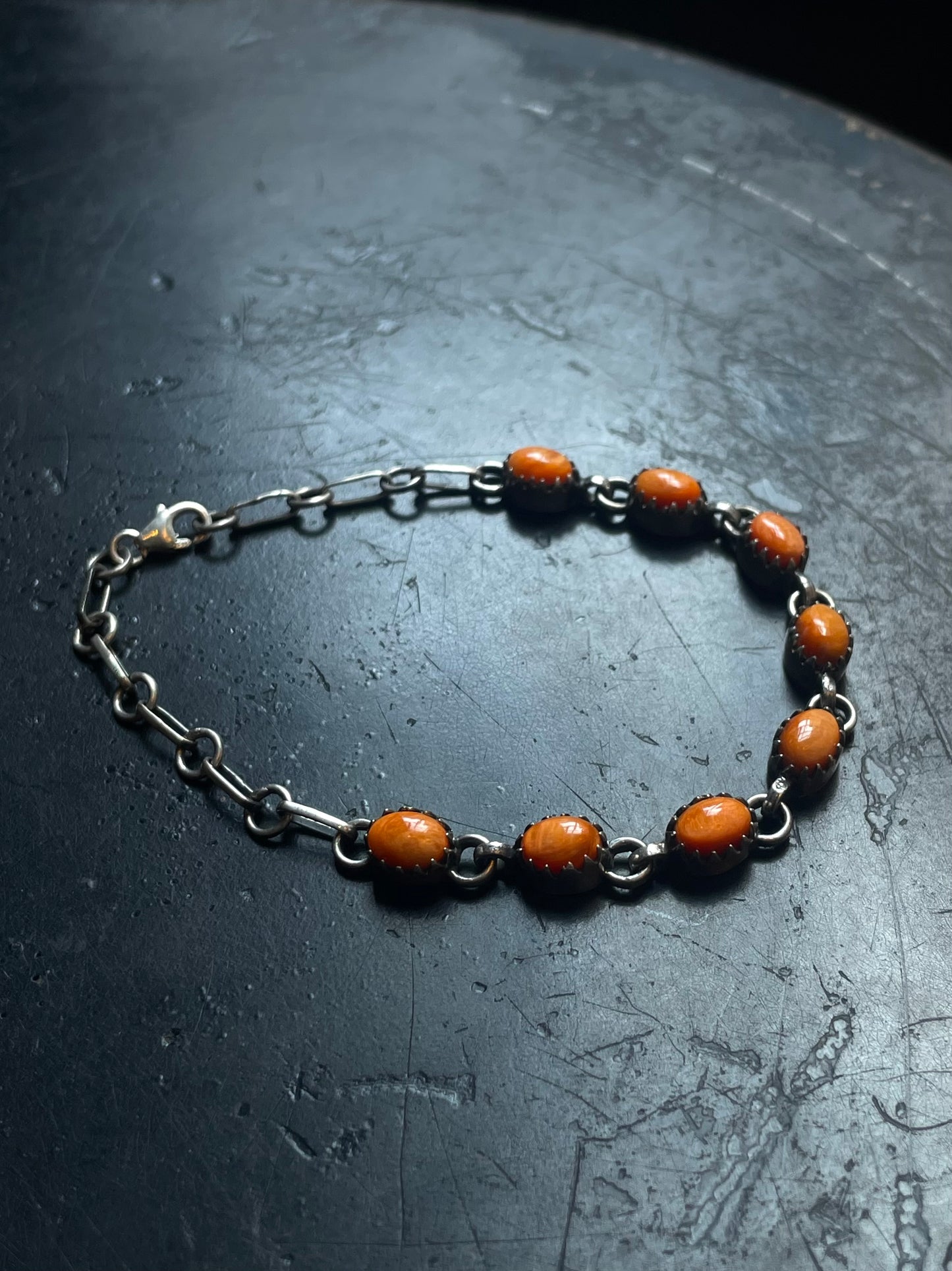Spiny Oyster Bracelet | 925 Sterling Silver Link Bracelet E543